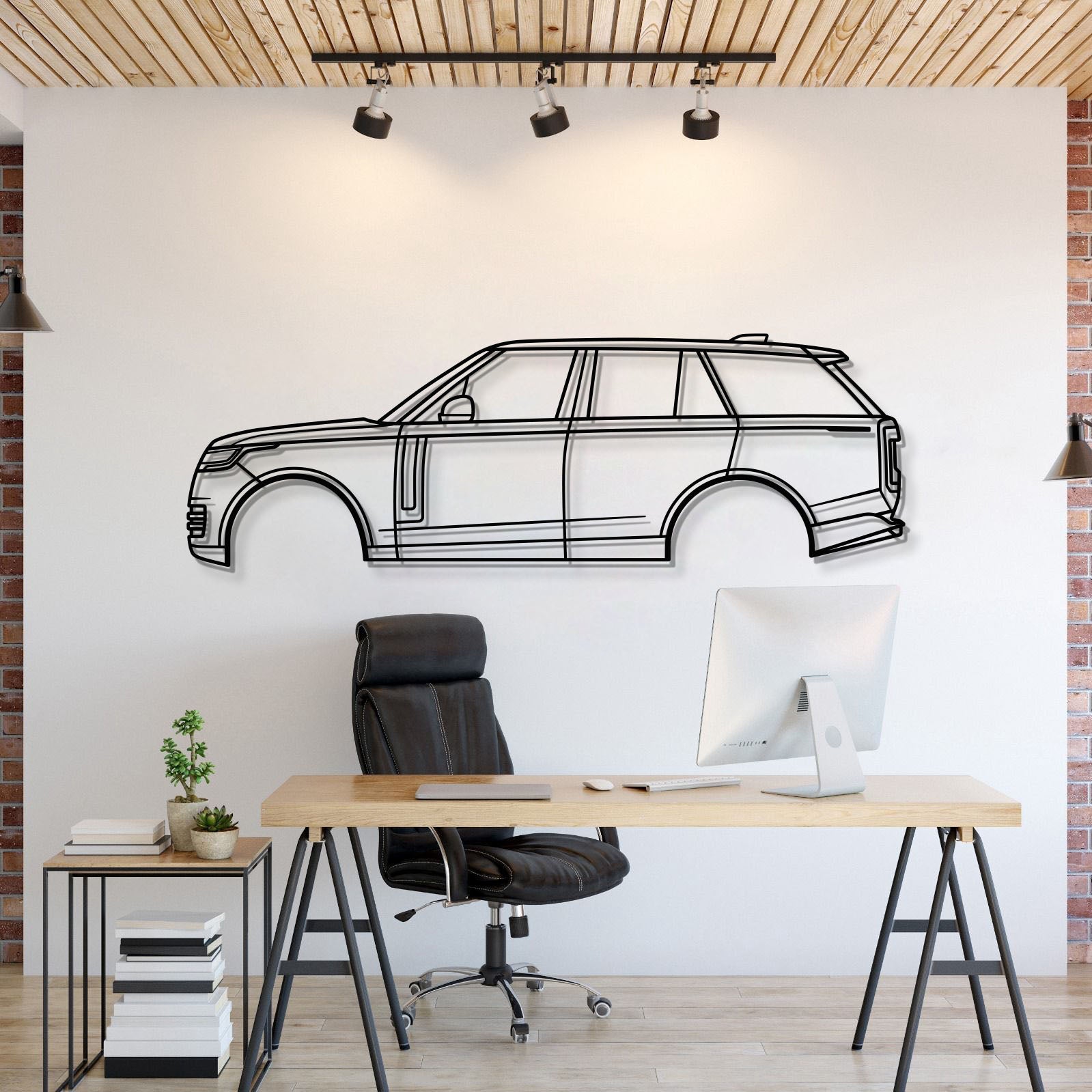 2022 Range Rover Metal Car Wall Art - MT0800