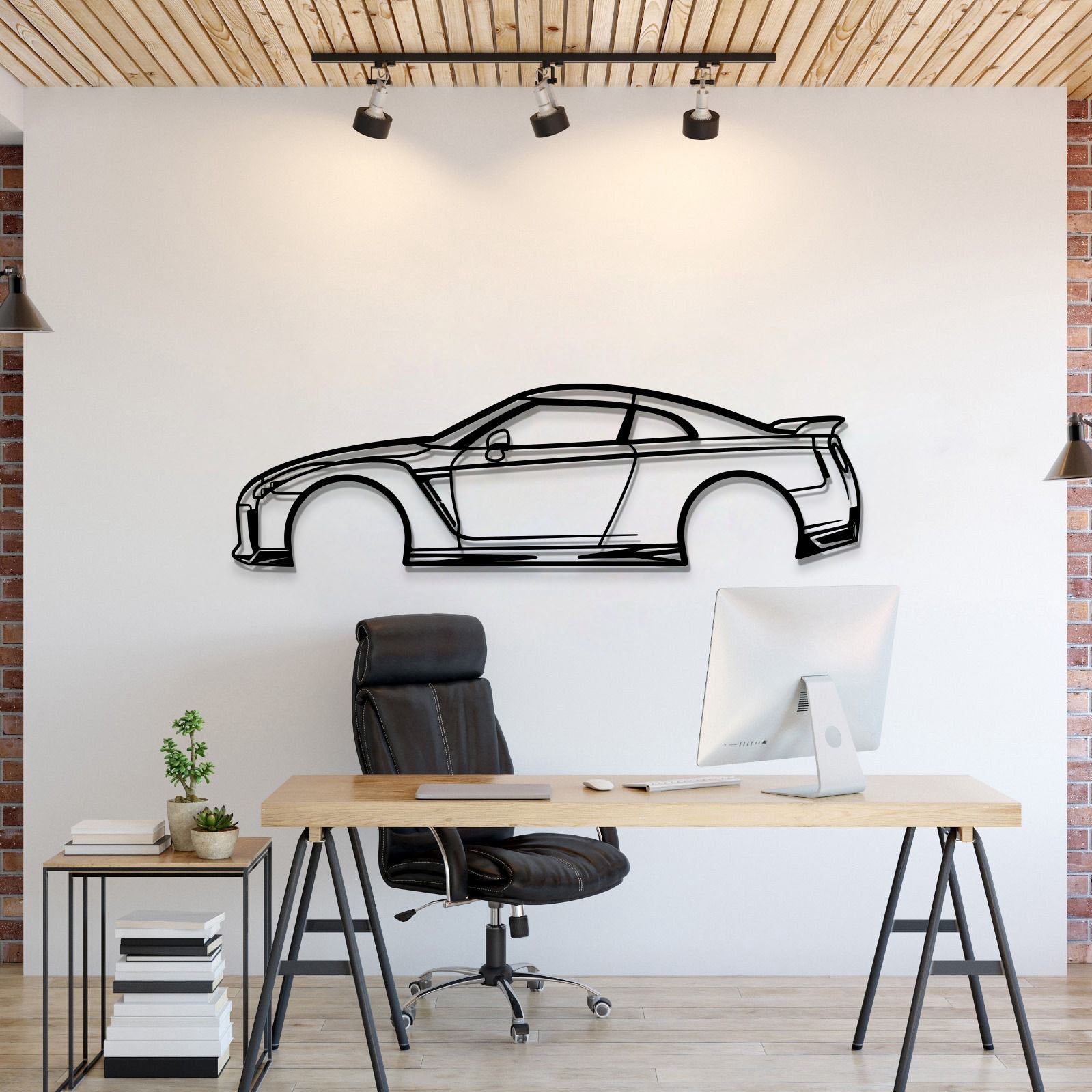 GT-R R35 Metal Car Wall Art - MT1064