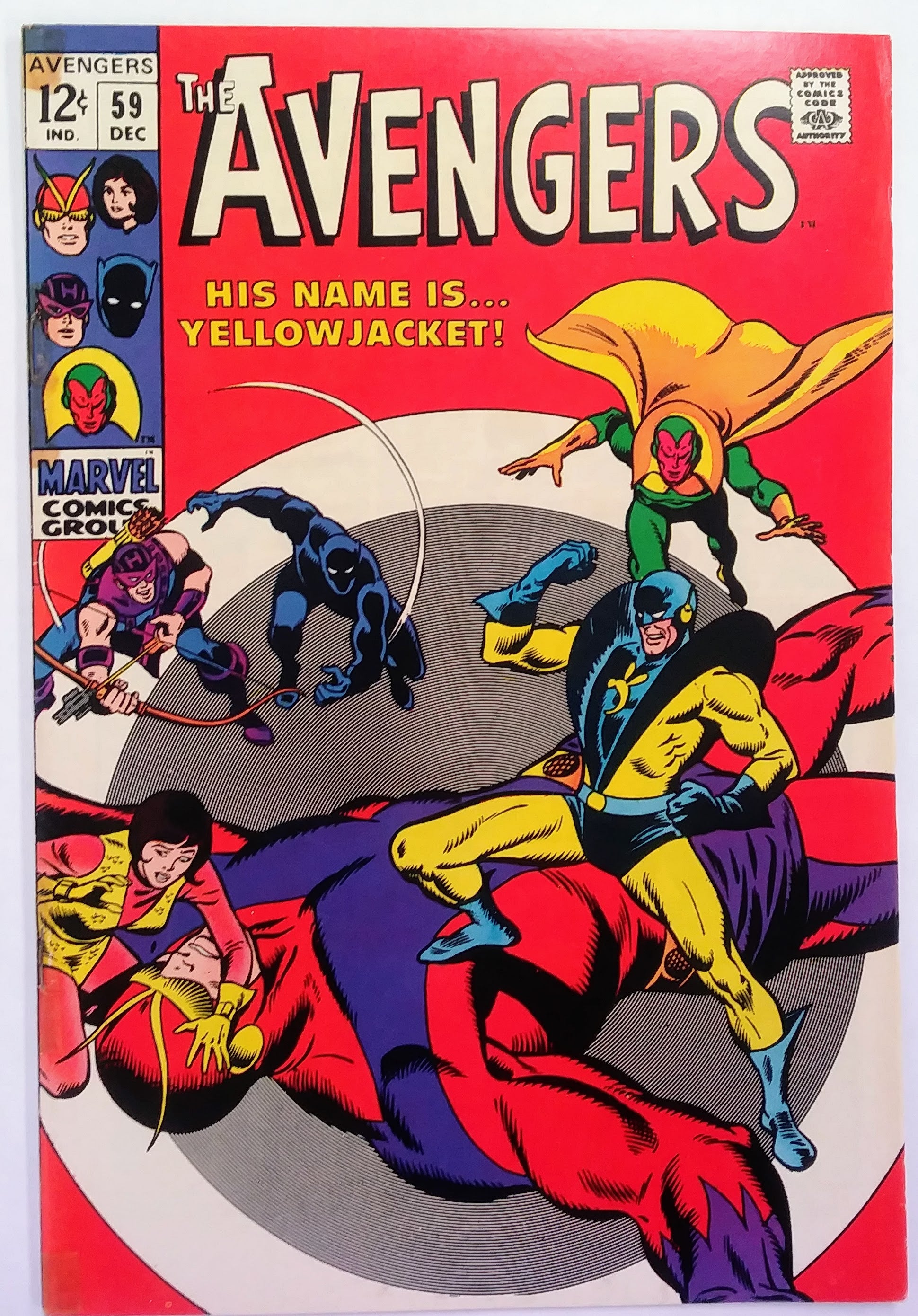 Avengers #059, Marvel Comics (December 1968, GD+)