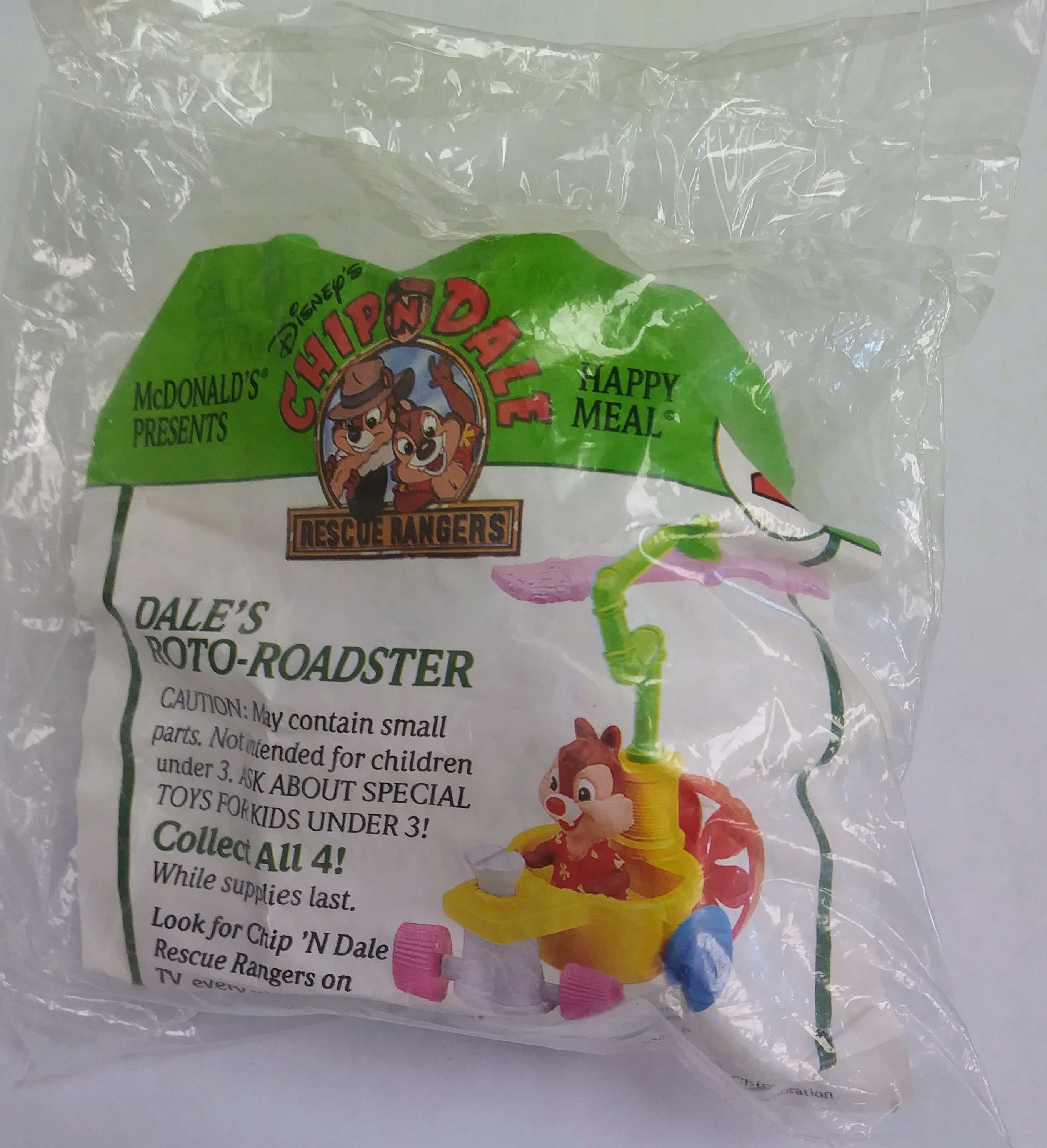 Disney Happy Meal toy - Dale from Chip N&amp;#39; Dale Rescue Rangers (Bagged)