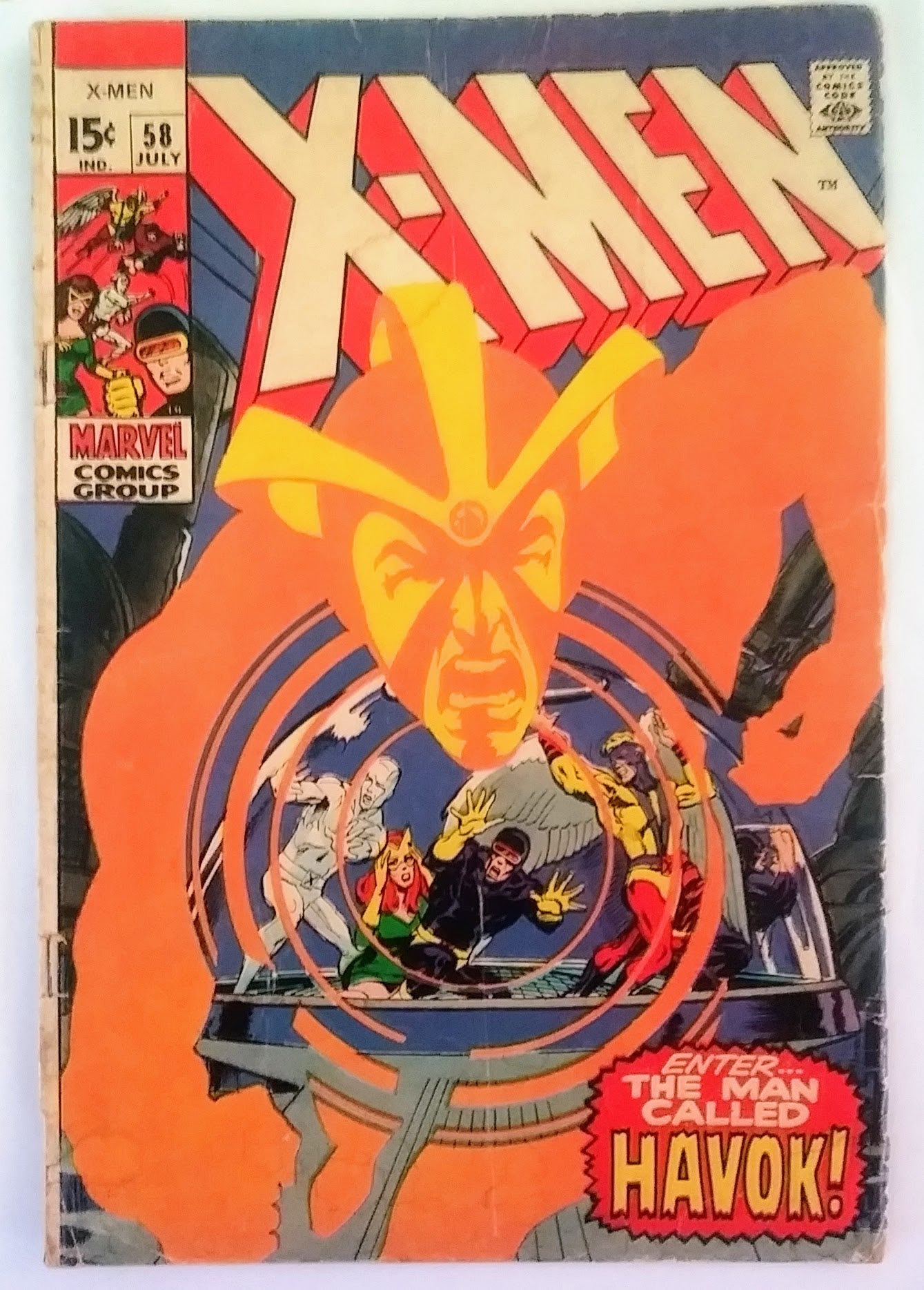 X-Men #058, Marvel Comics (July 1969, Fair)