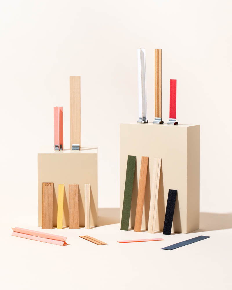 whisper, x, color, word &amp;amp; custom size wood wicks