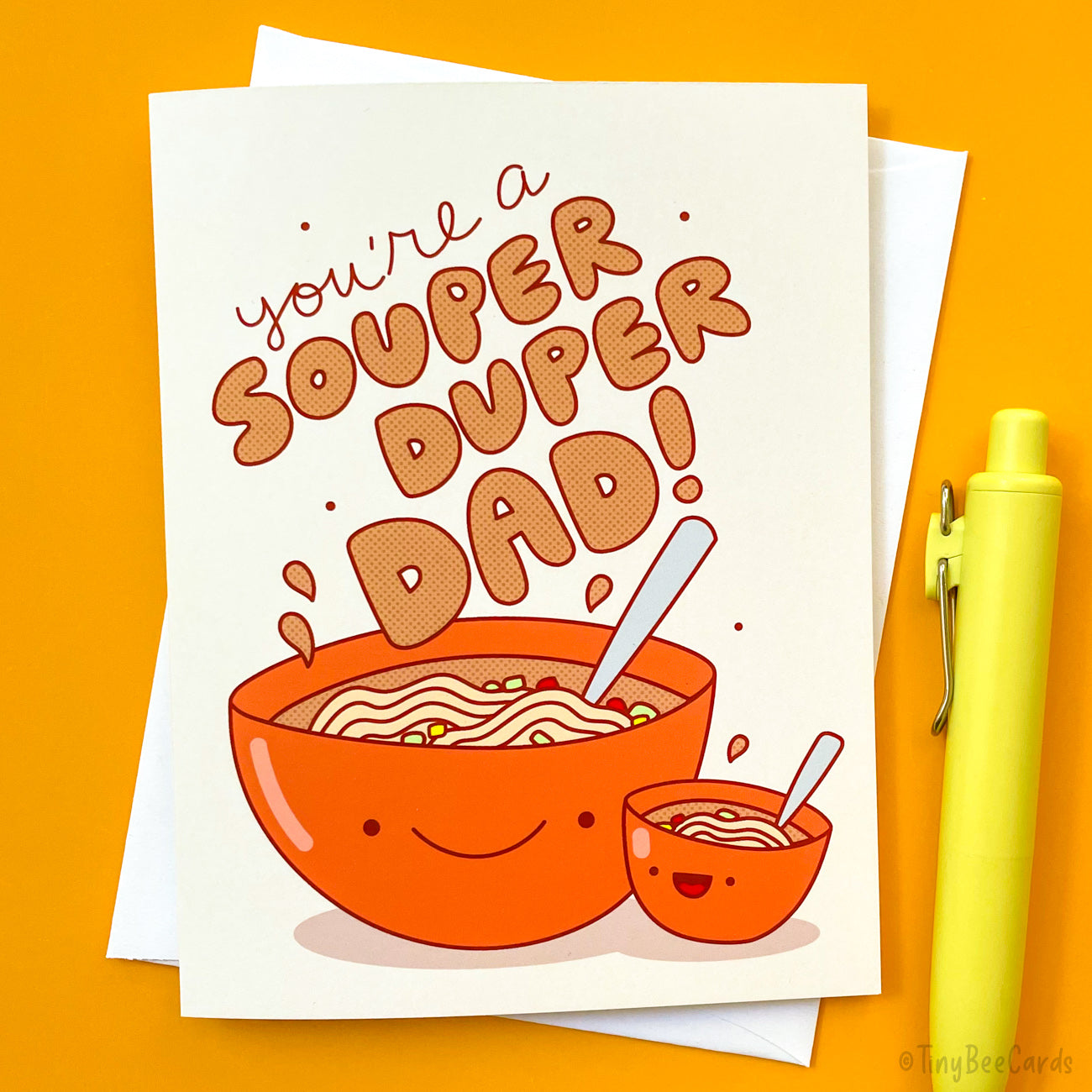 Soup Father&amp;#39;s Day Card &amp;quot;Souper Duper Dad&amp;quot;