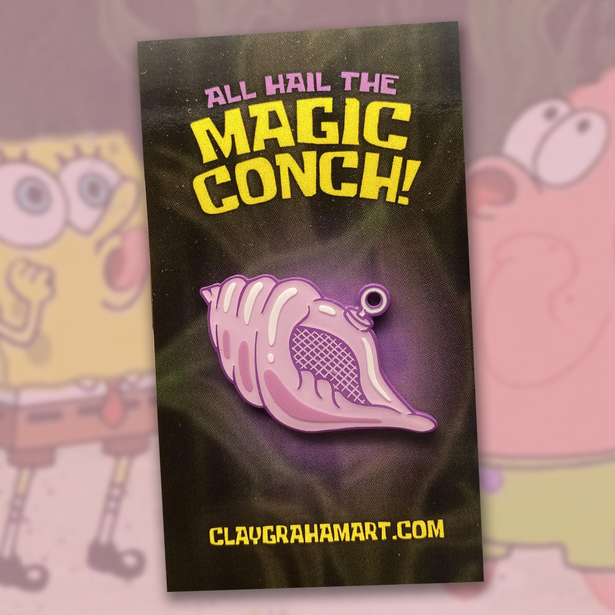 All Hail the Magic Conch 1.75&amp;quot; soft enamel pin