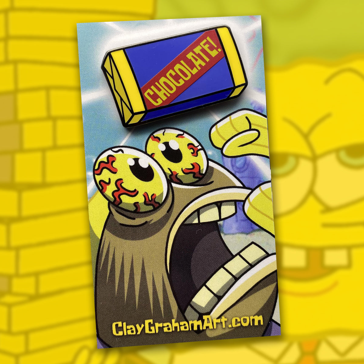 Chocolate! Bar 1.5&amp;quot; hard enamel pin