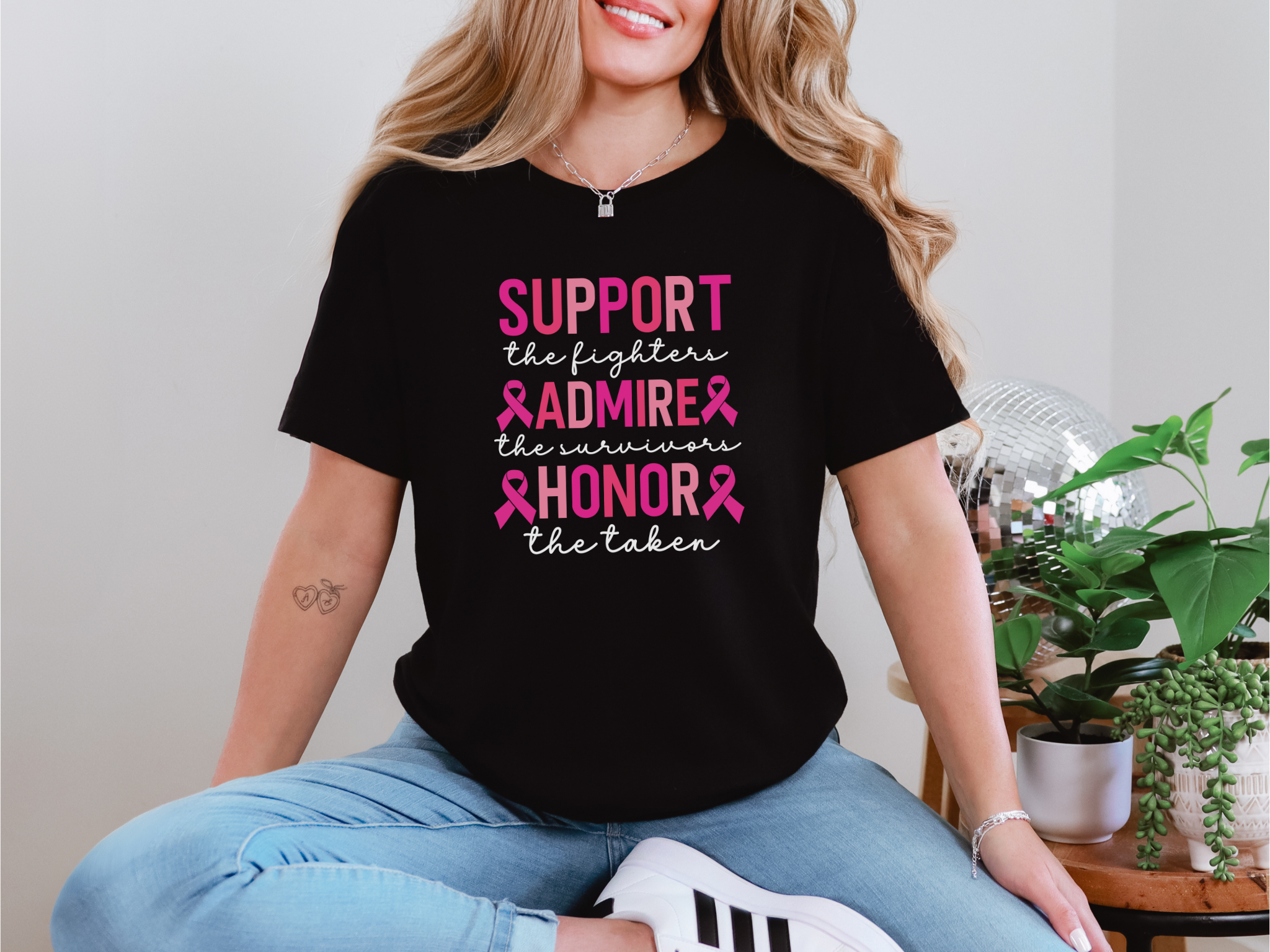 Support Honor Admire - Cancer Awareness Tee