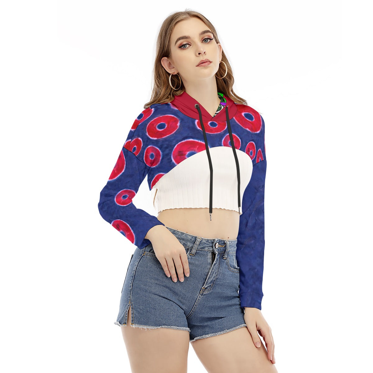 PHISH PHAN Women&amp;#39;s Smock Short Hoodie