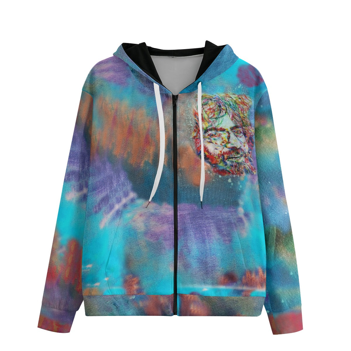 Jerry Garcia Grateful Dead Cotton Zip Hoodie