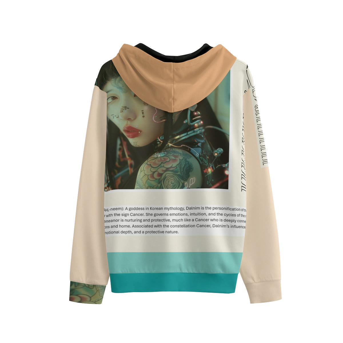 Dalnim Aziza &amp;amp; Fae Unisex Pullover Hoodie Cotton