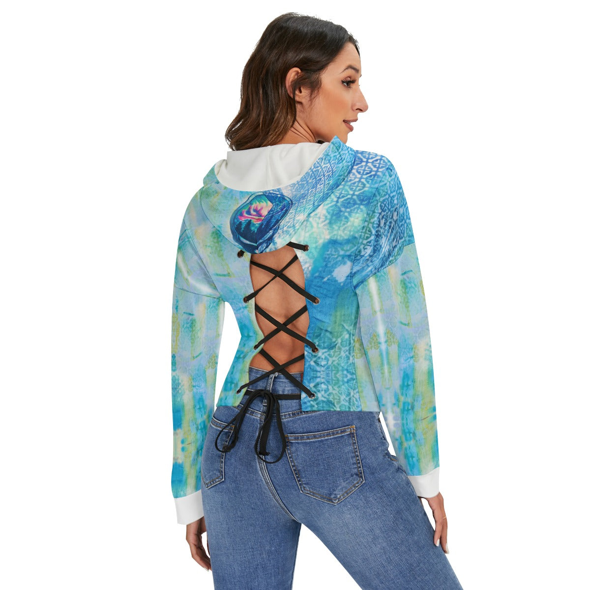 Face Off Women&amp;#39;s Backless Hoodie