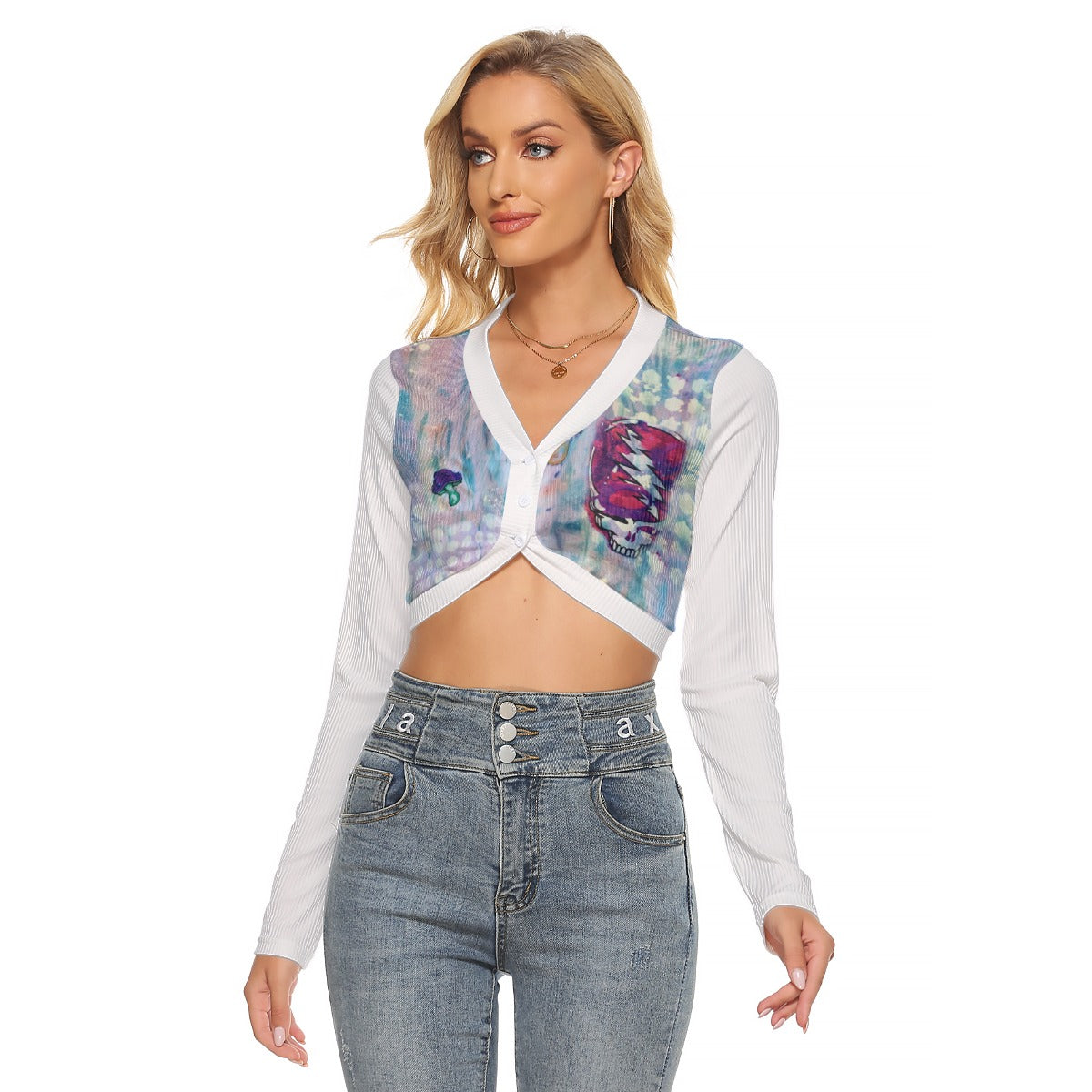 IKO Ivory Women&amp;#39;s Crop Top Blouse