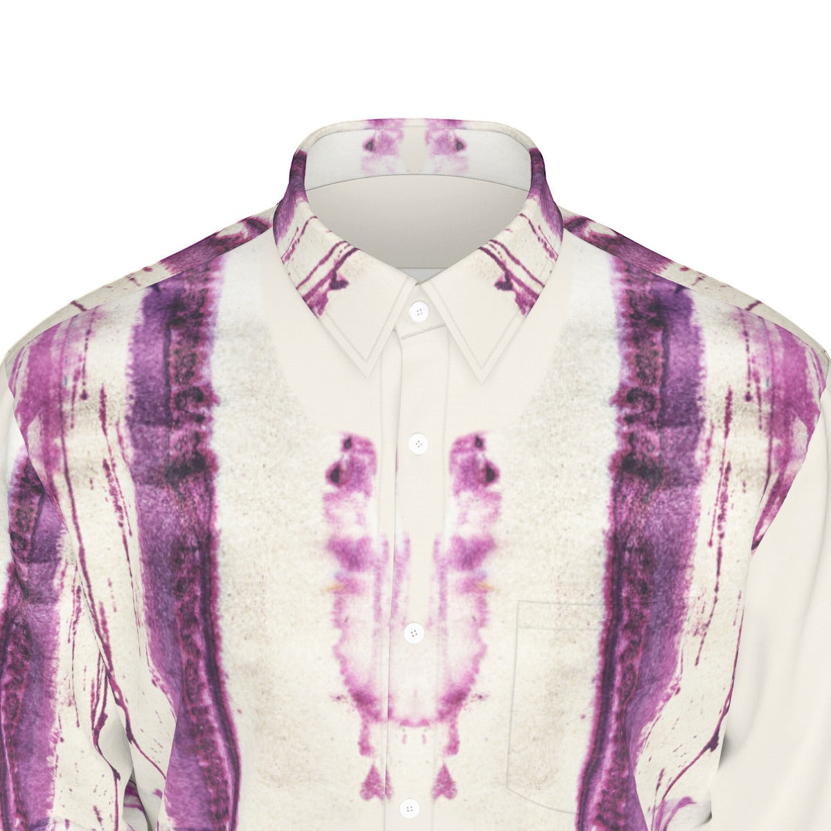 Texas Tea Purp Syrup Men&amp;#39;s Long Sleeve Cotton poplin Button Up