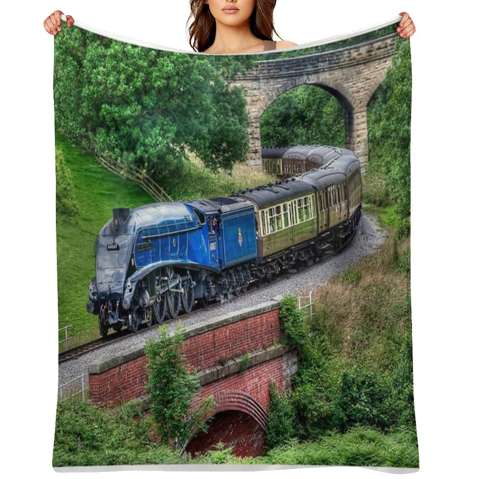 60007 Sir Nigel Gresley Locomotive Throw Blanket