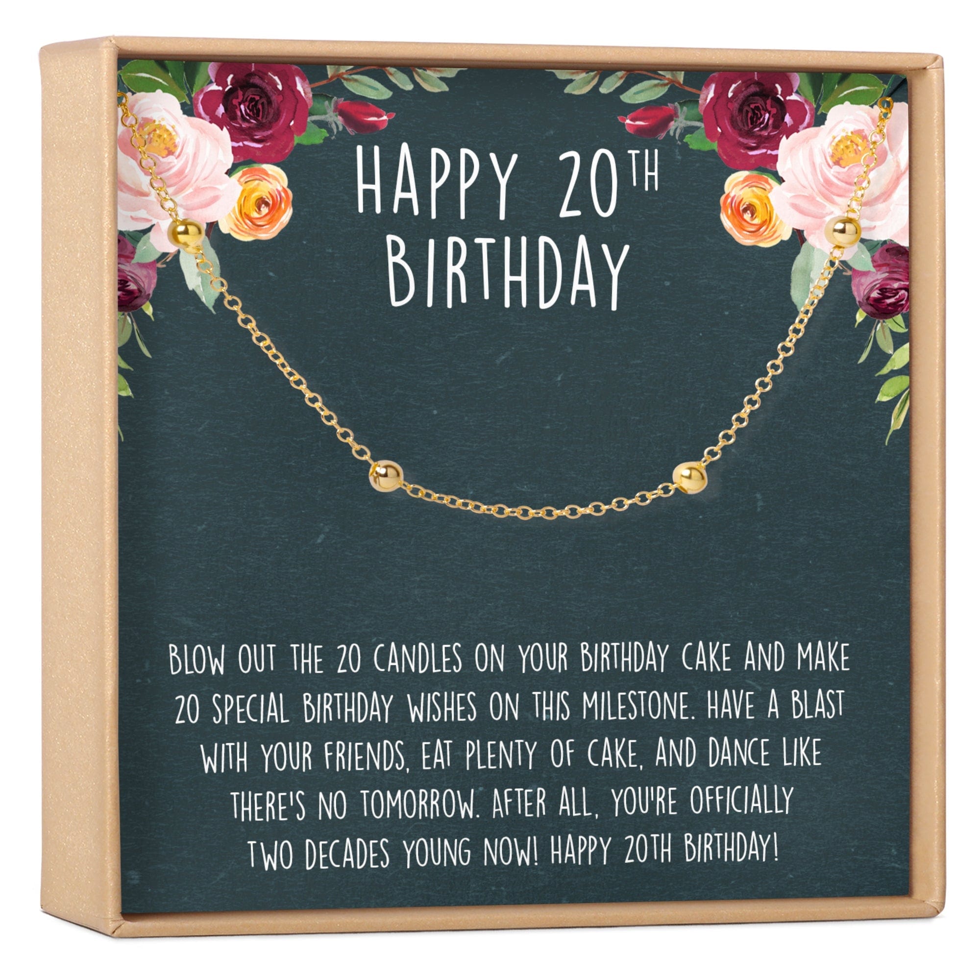 20th Birthday Dot Bracelet