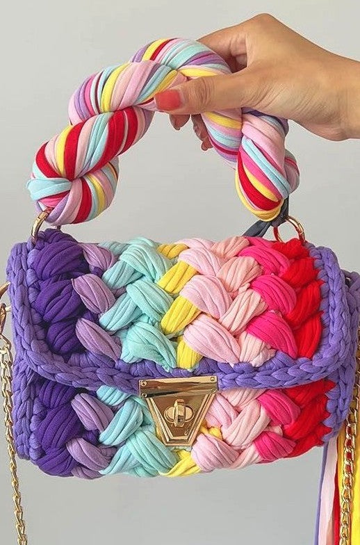 Coco’s Woven Whimsy Mini Handbag