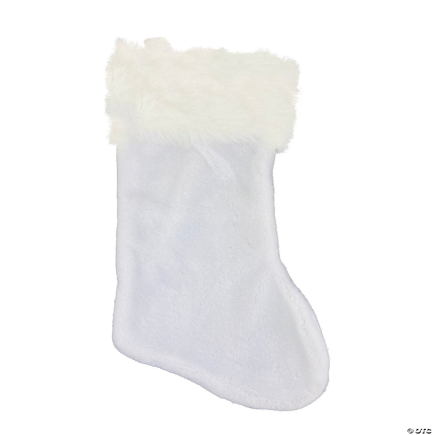 21&amp;quot; White Santa Christmas Stocking