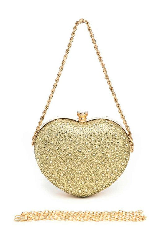 “Heart On Ice” Heart Clutch