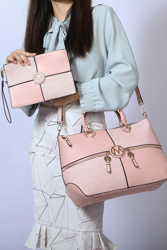 MKF Maji Women&amp;#39;s Satchel Bag &amp;amp; wristlet