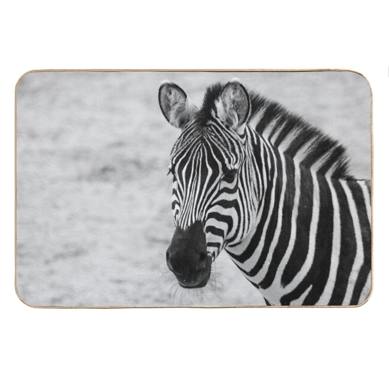 Zebra in Mono Bath Mat