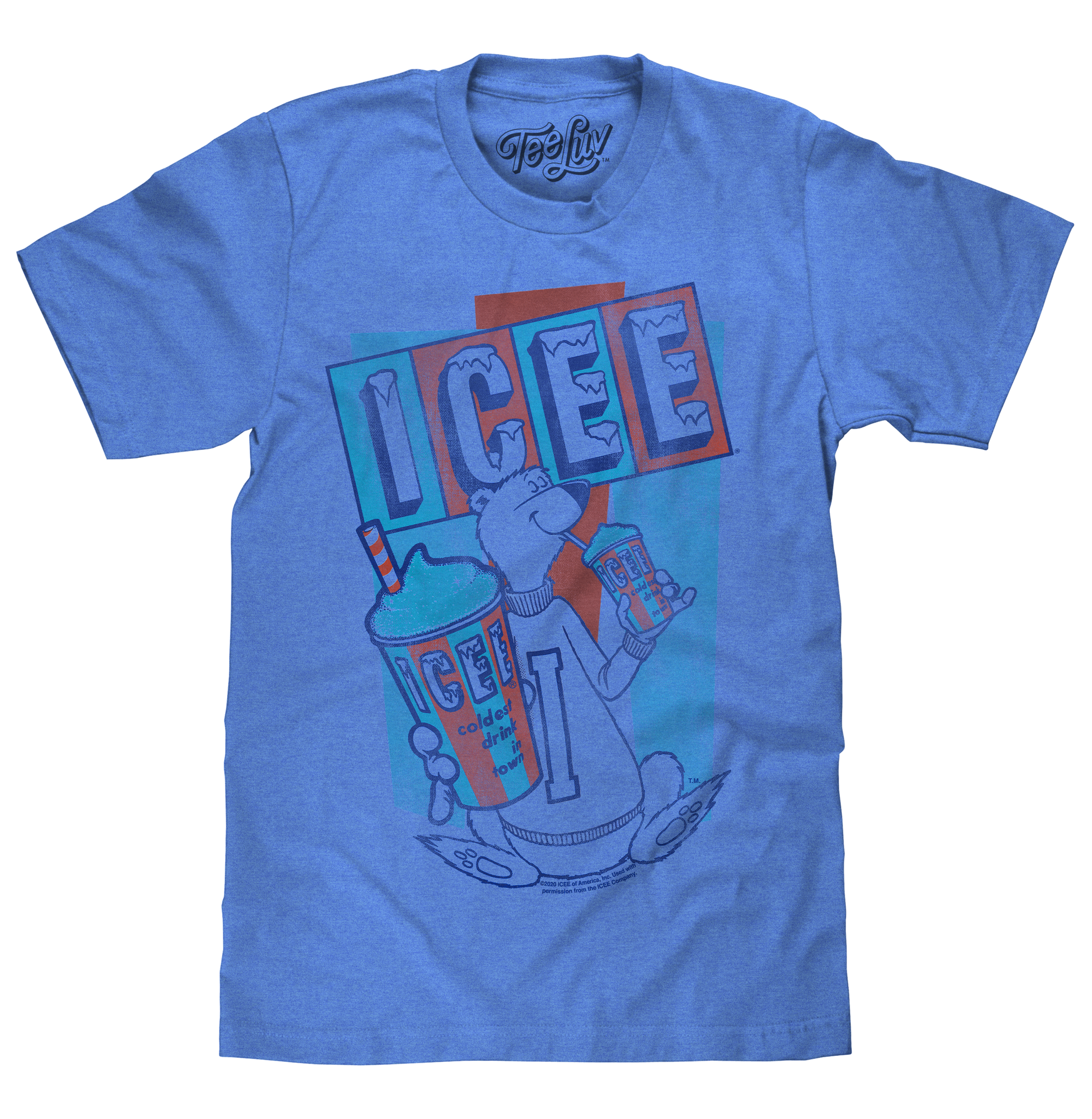 ICEE Polar Bear Logo T-Shirt - Blue