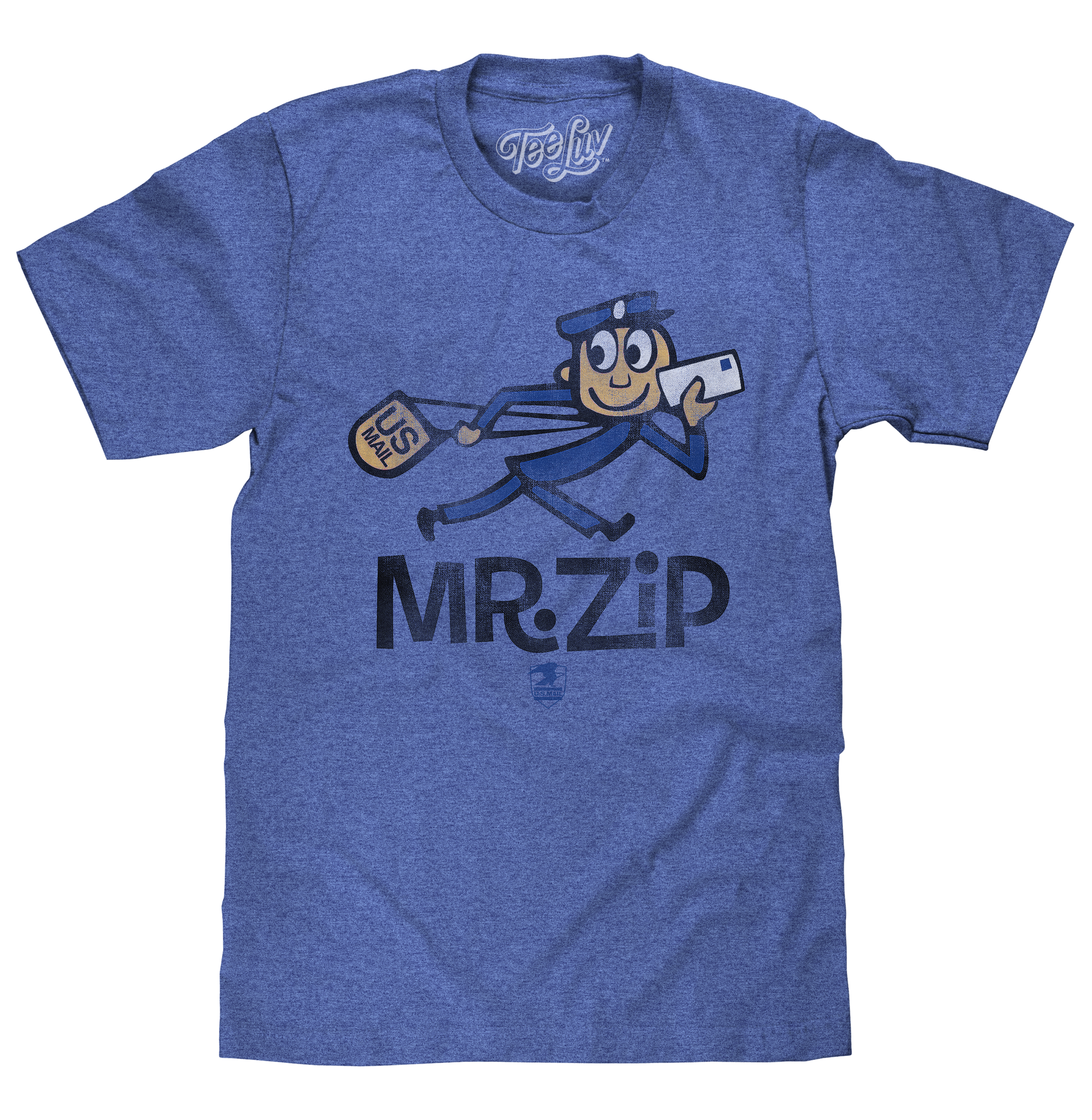 U.S. Mail Vintage Mr. Zip T-Shirt - Blue