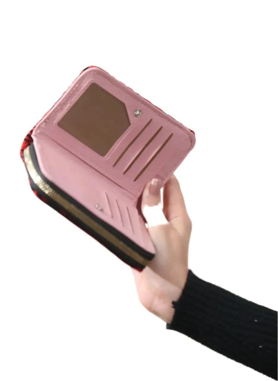 Elegant Medium Size Embroidered Wallet - Functional &amp;amp; Stylish Accessory