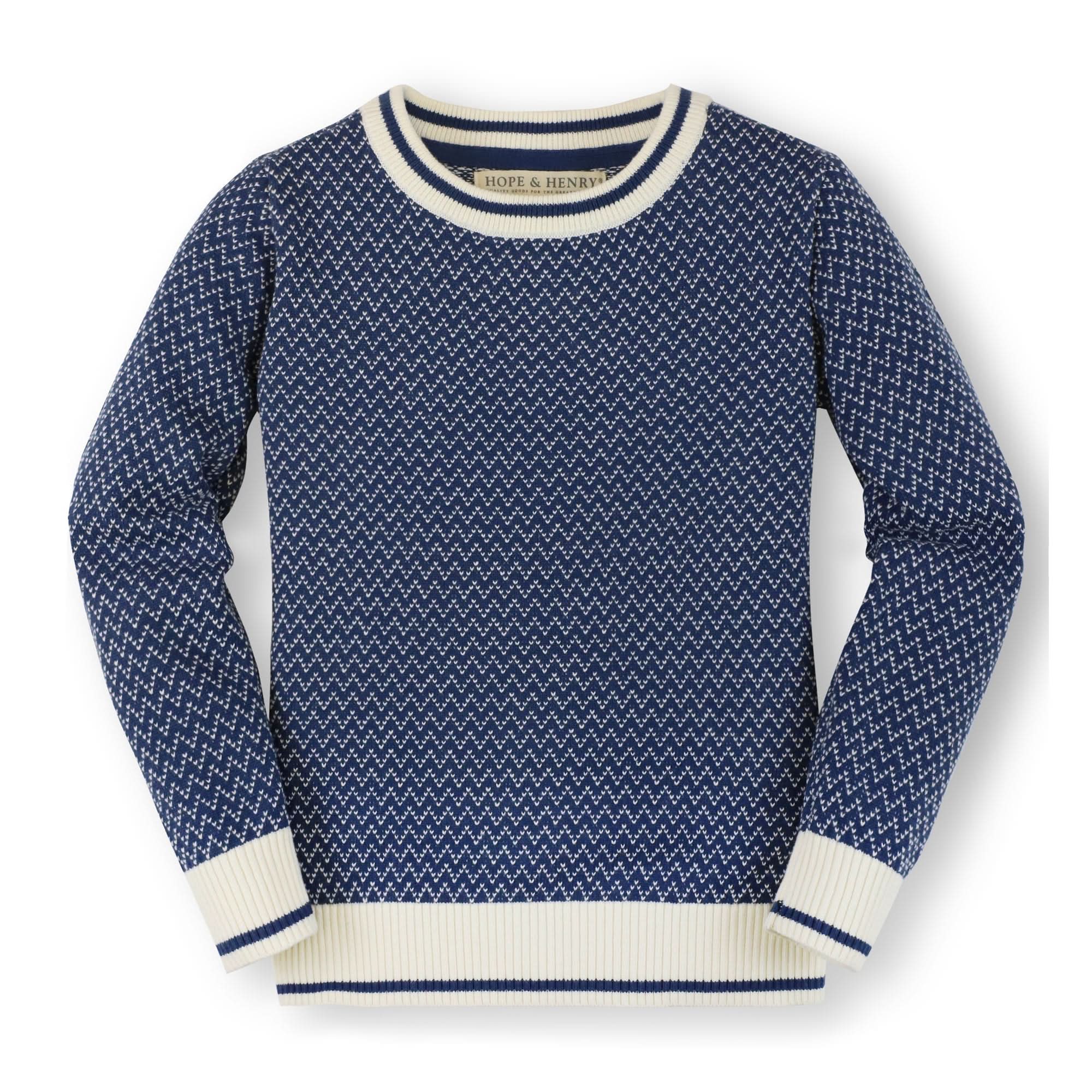 Crew Neck Pullover Organic Sweater - Baby
