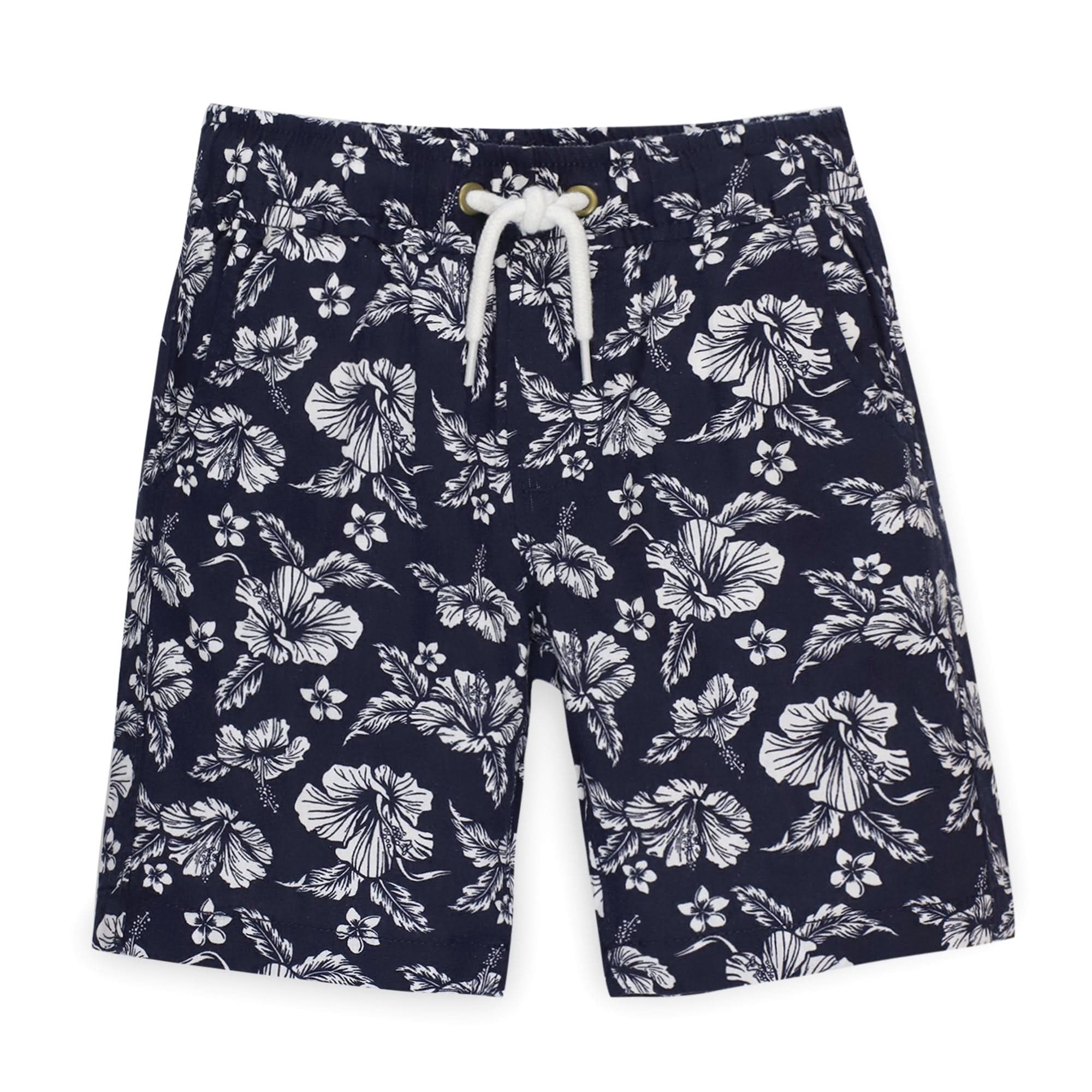 Relaxed Linen Pull-On Short