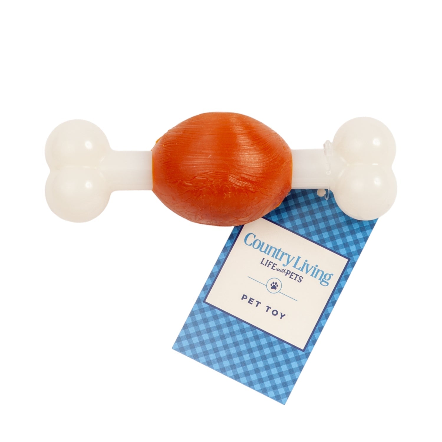 Country Living TPR &amp;amp; Nylon Bone Dog Chew Toy - Beef-Flavored, Ideal for Small Dogs