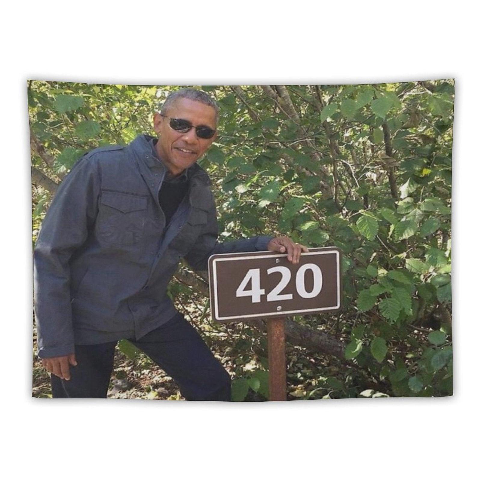 420 Obama Print Tapestry