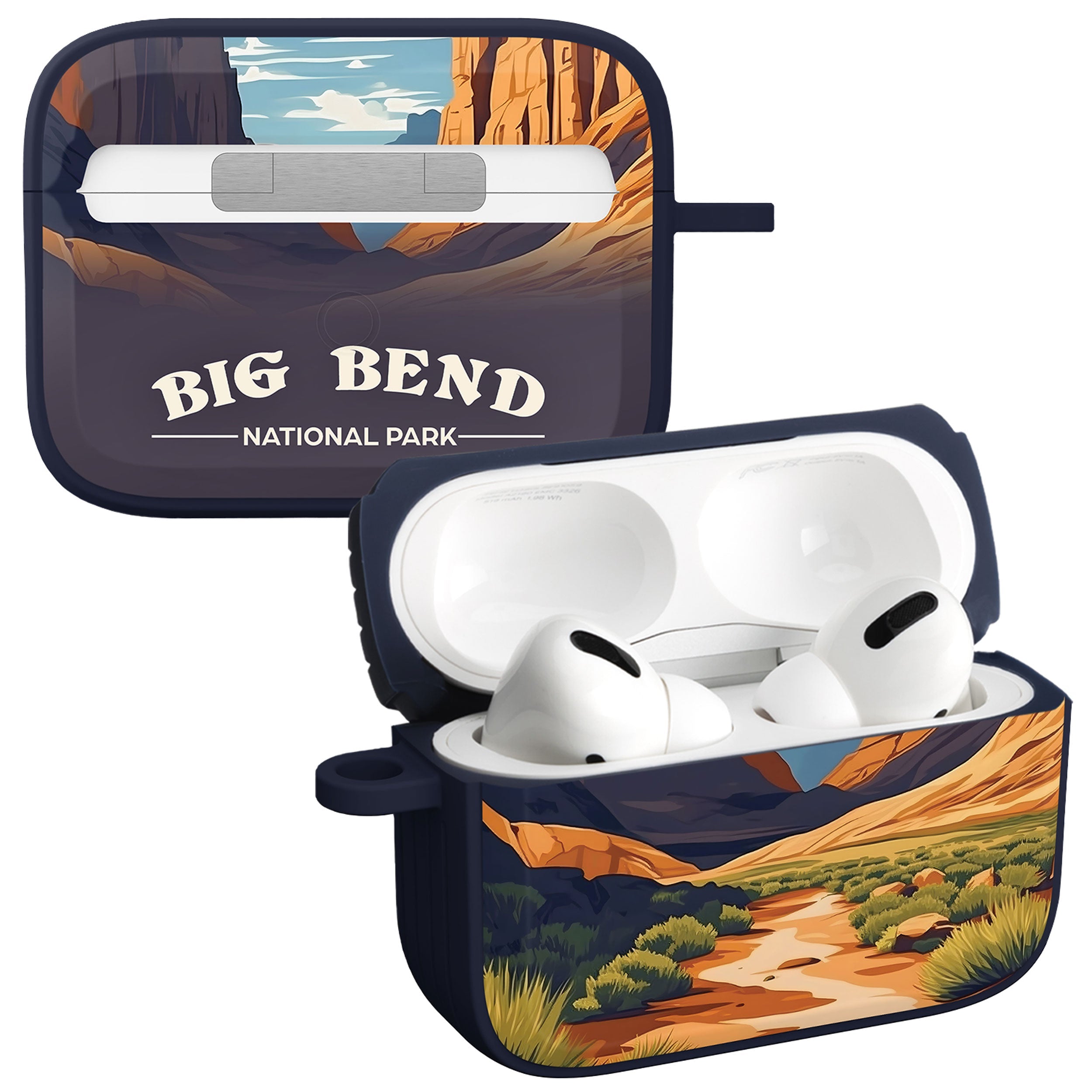 National Parks Big Bend HDX Apple Airpods Pro 1 &amp;amp; 2 Case Cover