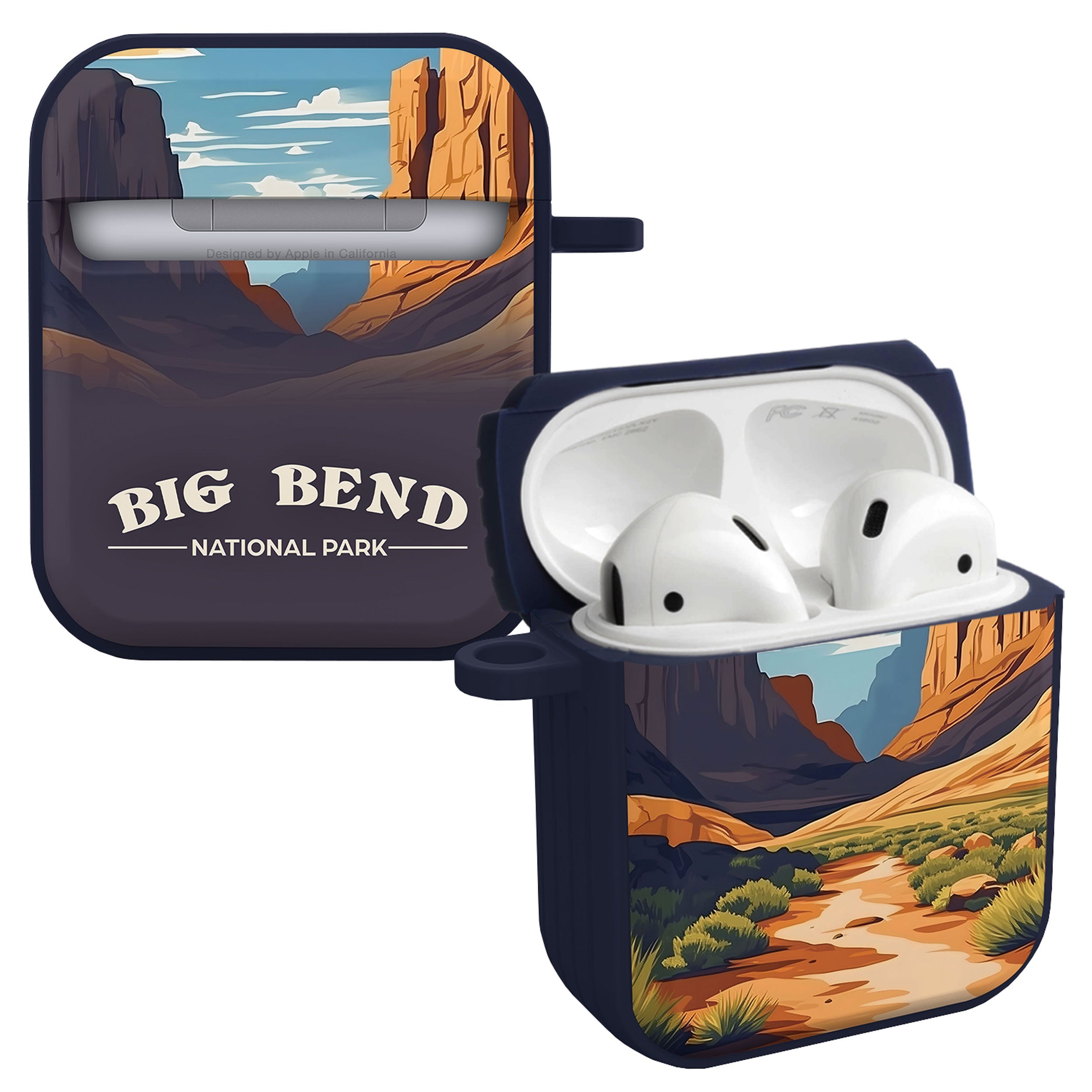 National Parks Big Bend HDX Apple Airpods Gen 1 &amp;amp; 2 Case Cover