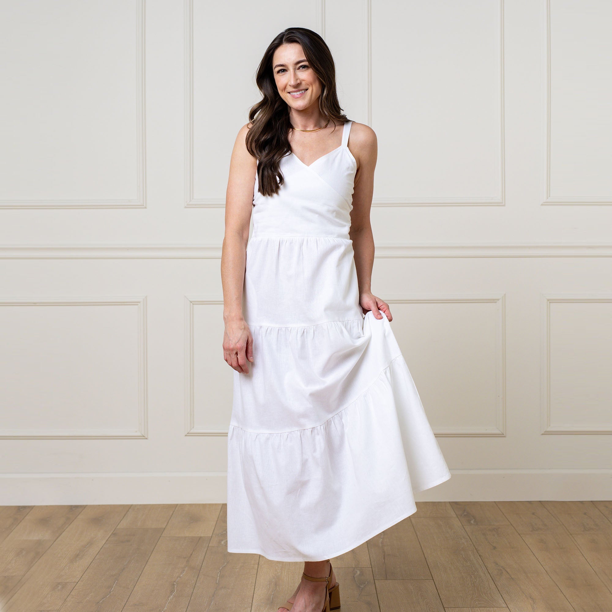 Tiered Wrap Dress
