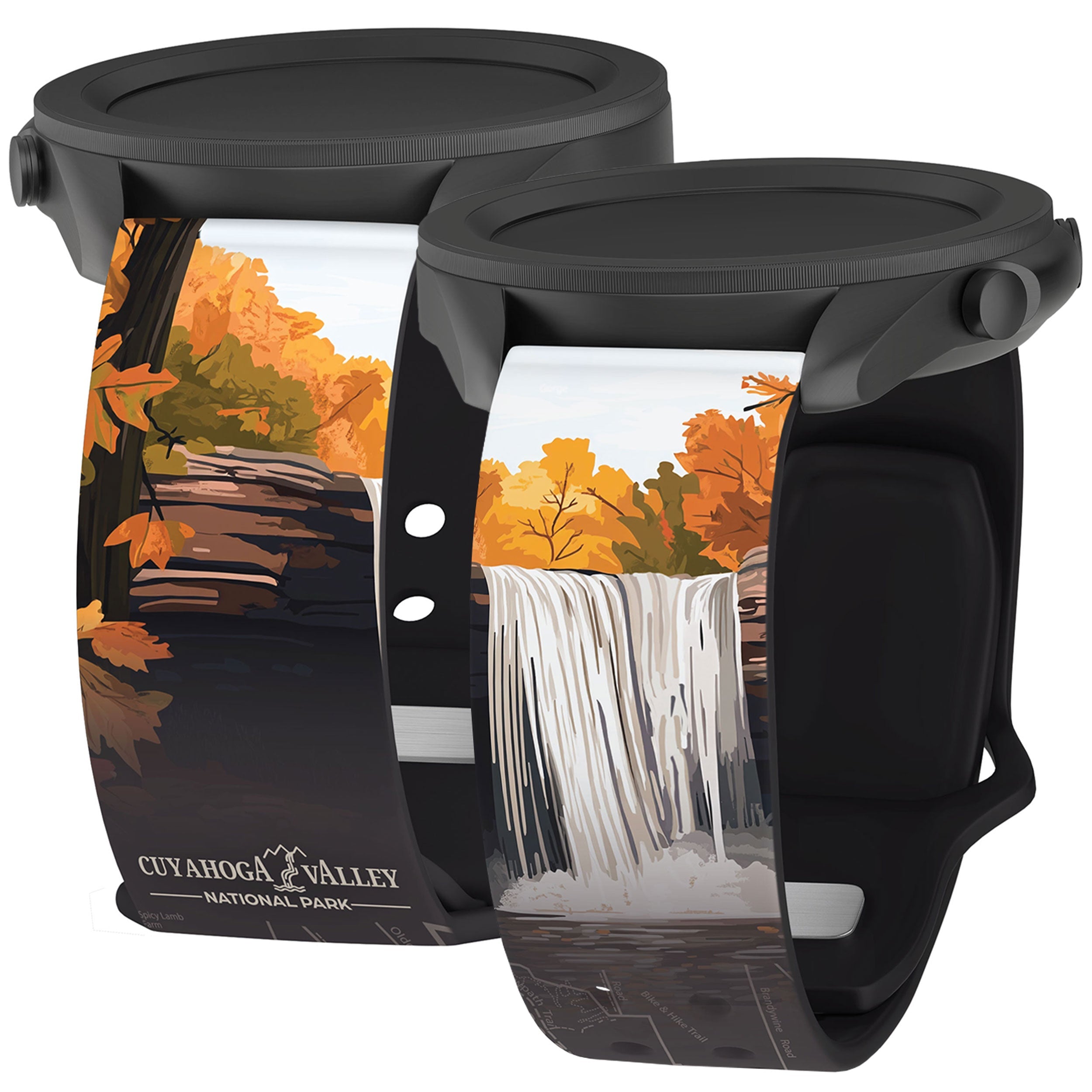 National Parks Cuyahoga Valley HD  Watchband for Samsung, Garmin, Fossil, and More