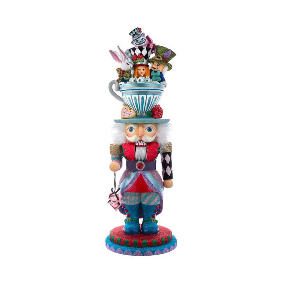 24&amp;quot; Hollywood Nutcrackers™ Alice Teacup Party Hat Nutcracker by Kurt Adler