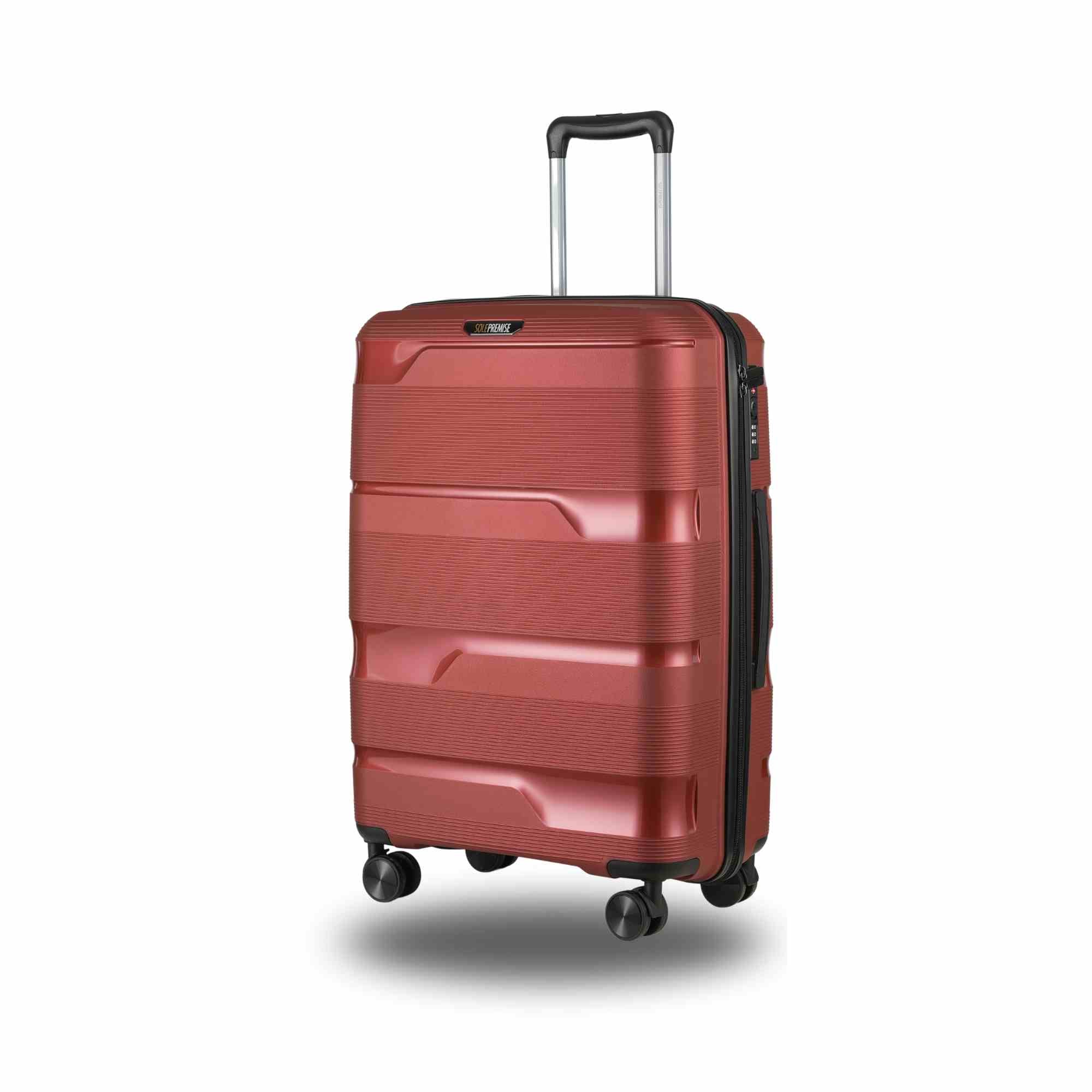 24-inch Red Hardcase Roller Luggage