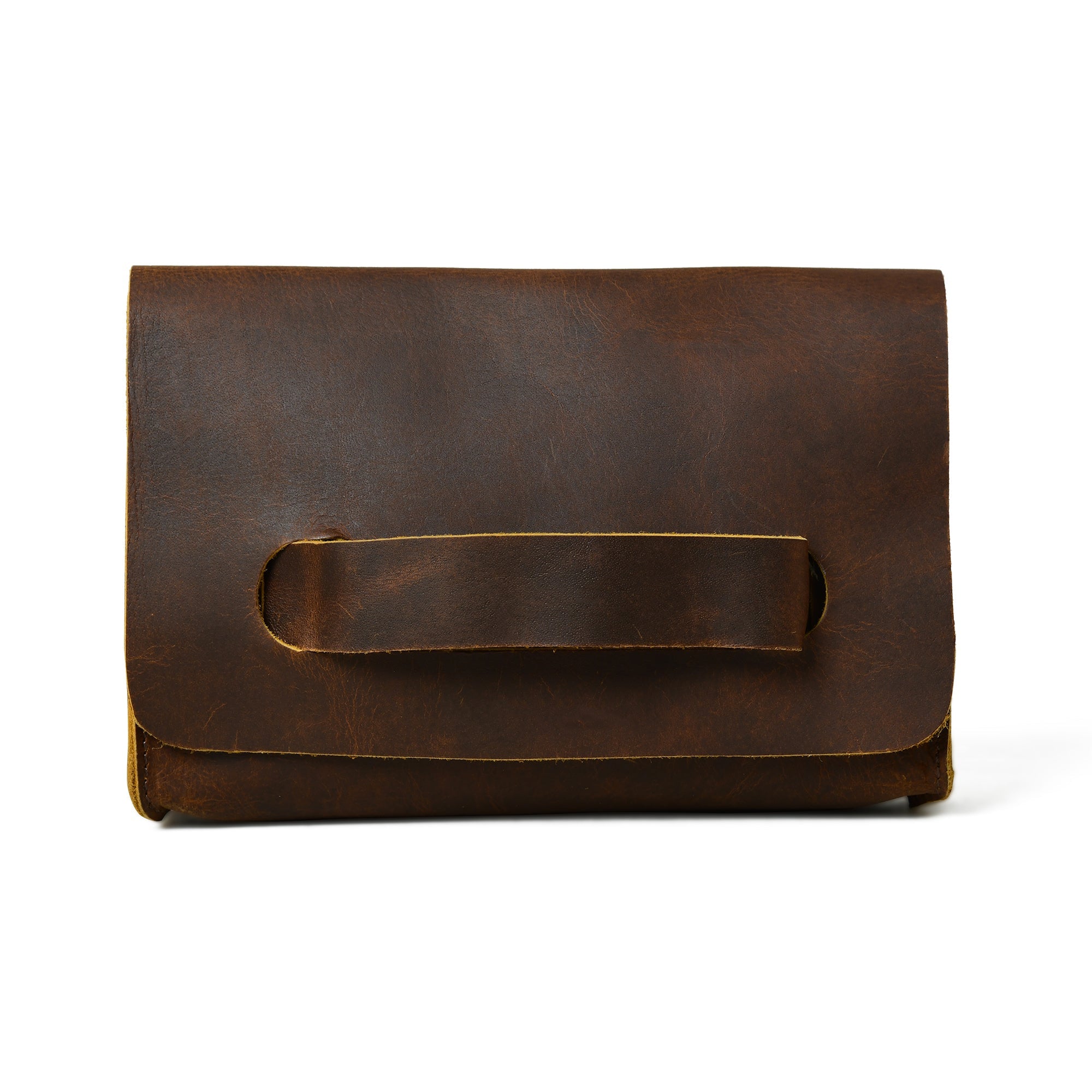 Chic Cocoa Leather Women&amp;#39;s Clutch