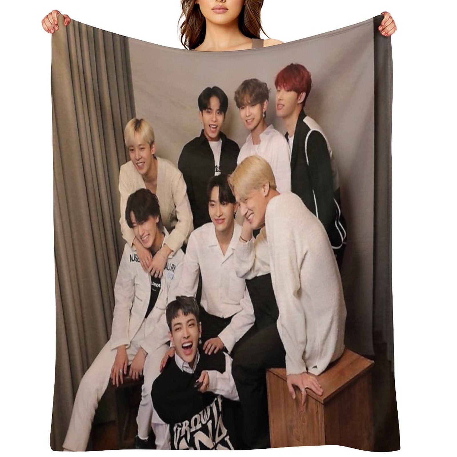 Ateez Anniversary Throw Blanket