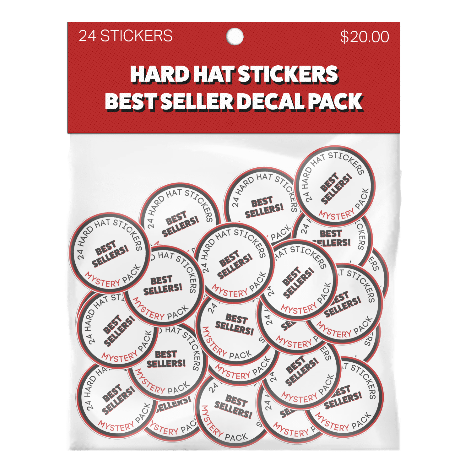 Hard Hat Sticker Best Sellers 24 Pack - $25