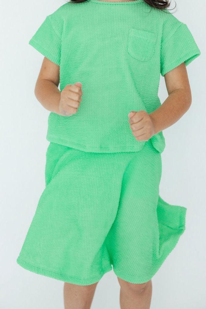 Seafoam Green Scrunchy Twirl Skort