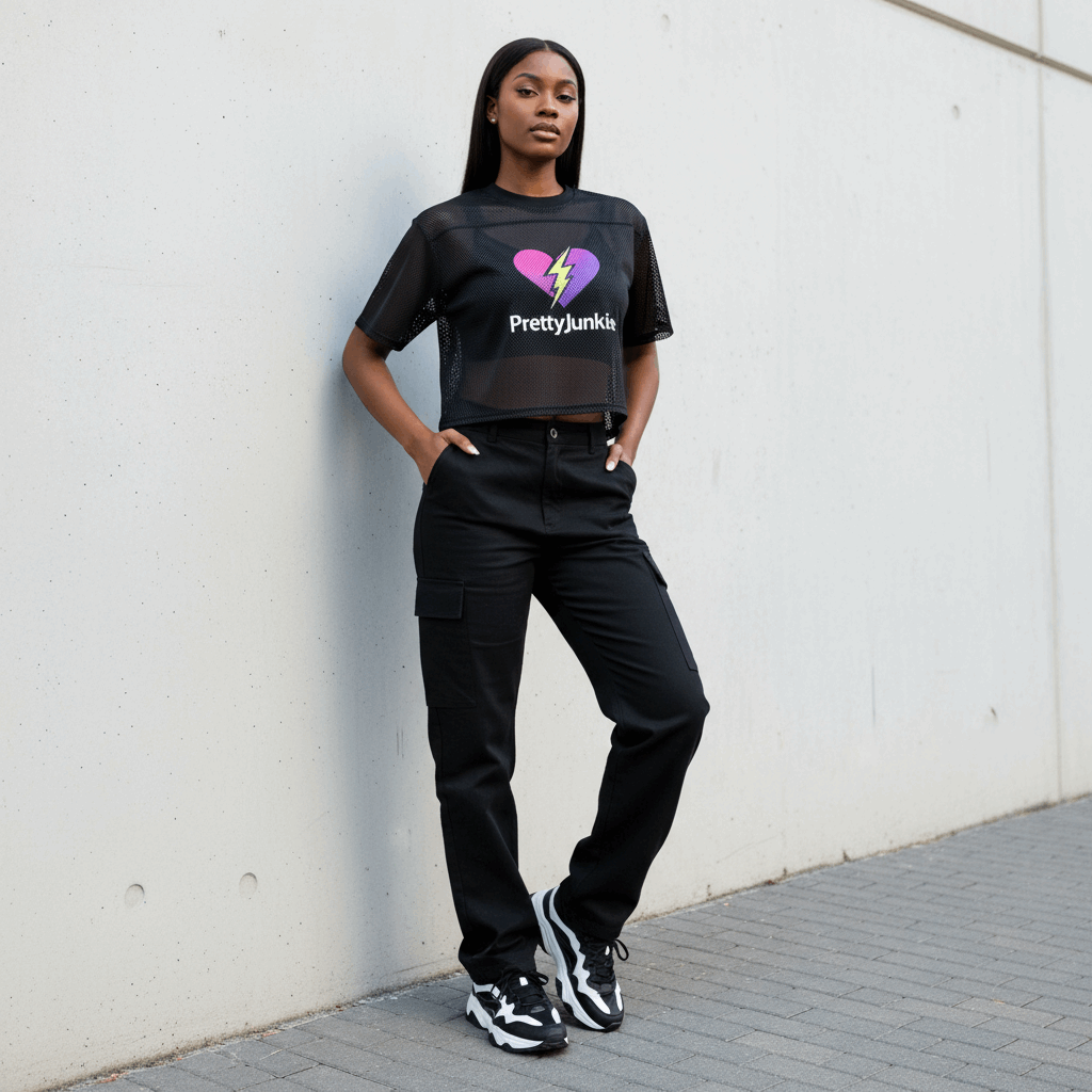 PRETTYJUNKIE Mesh Street Tee