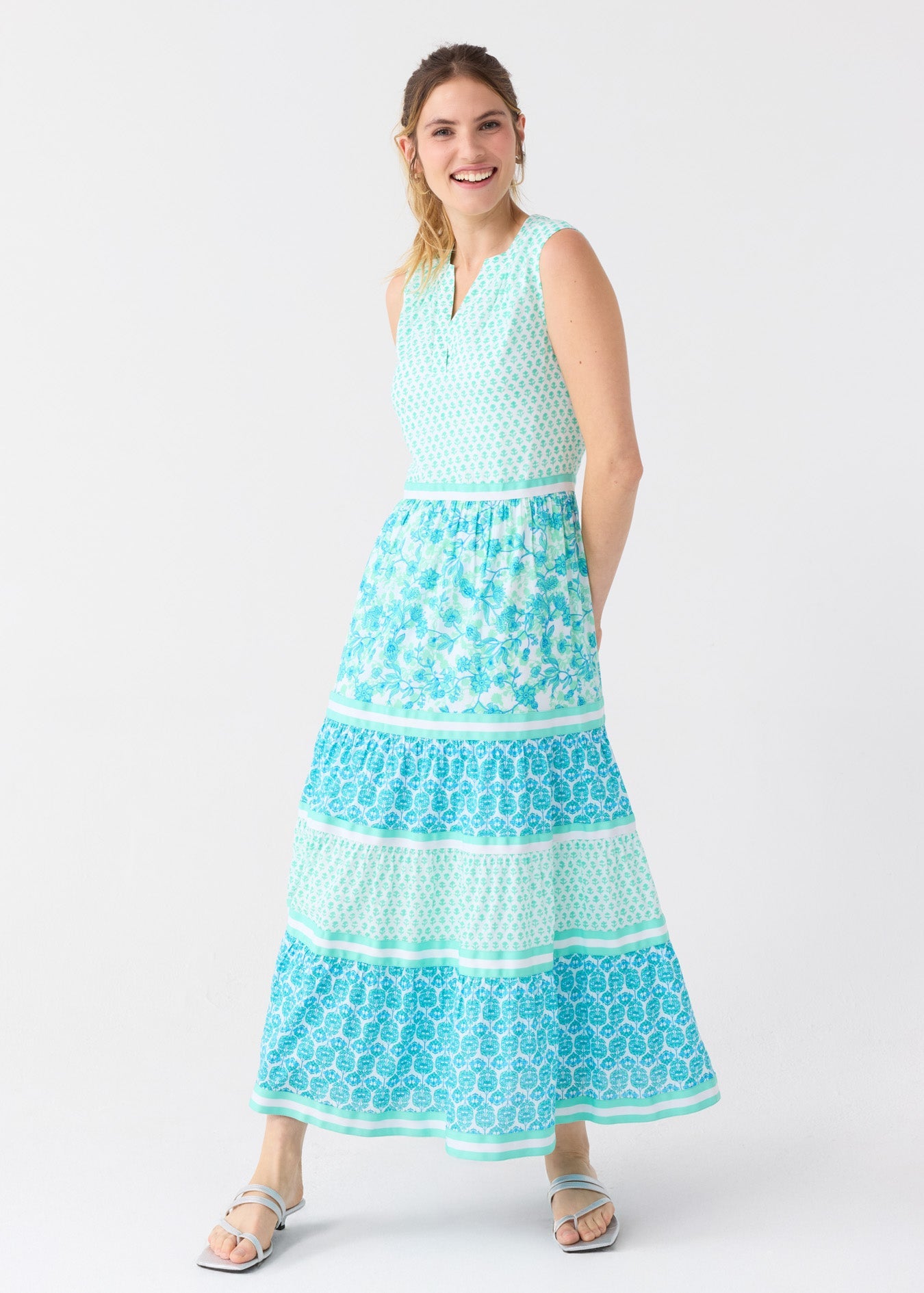 Rosebay Sleeveless Tiered Maxi Dress