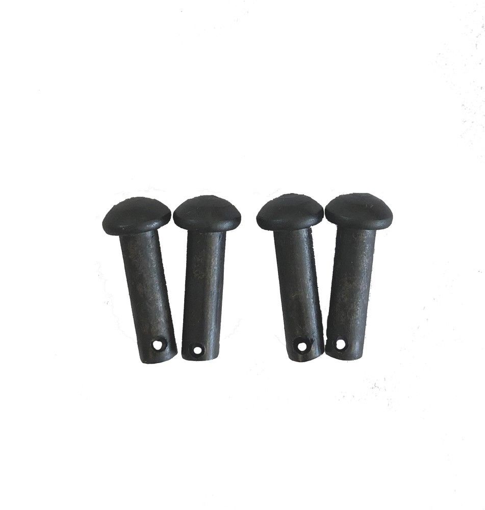 AJ Tack Black Spur Rowel Pins - 2 Pairs