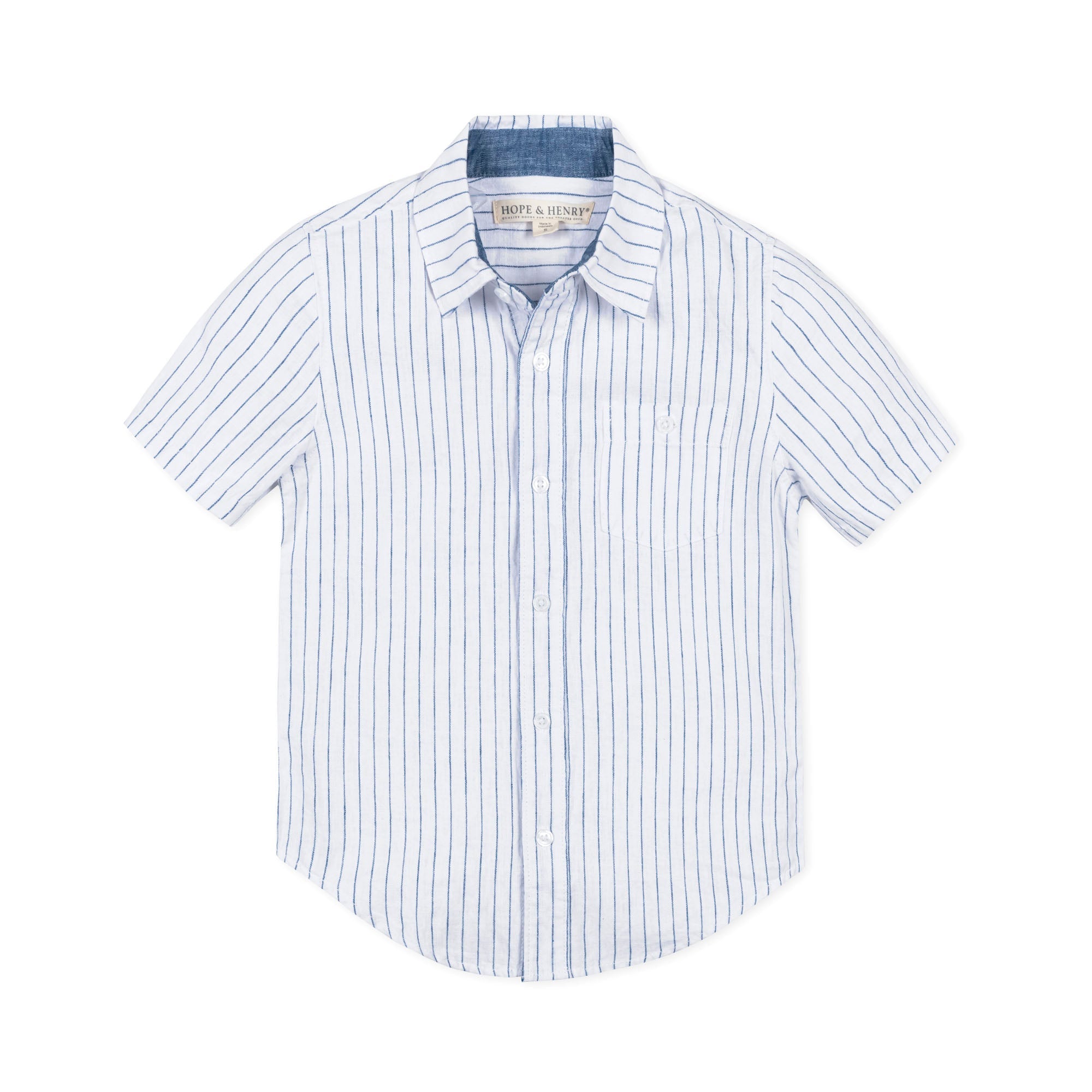 Linen Short Sleeve Button Down Shirt