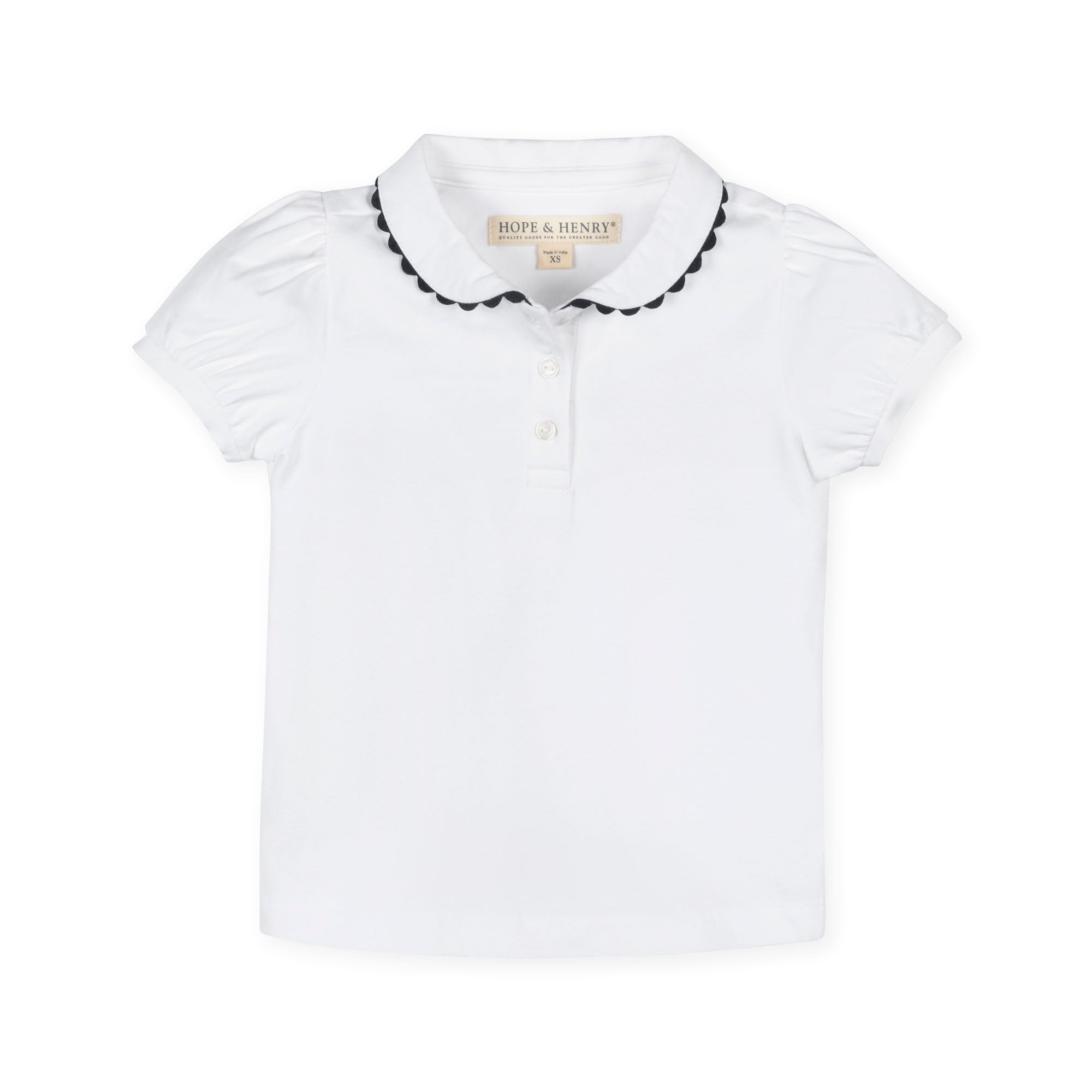 Organic Puff Sleeve Polo