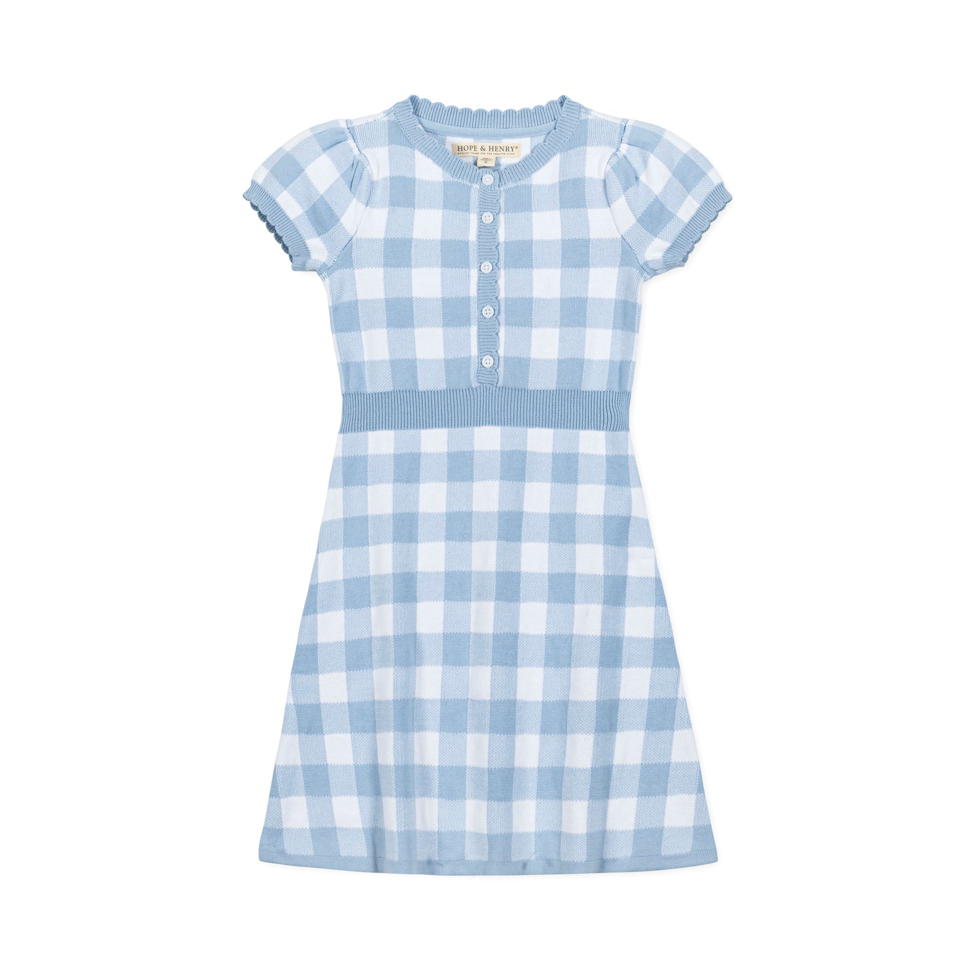 Organic Button Front Sweater Dress