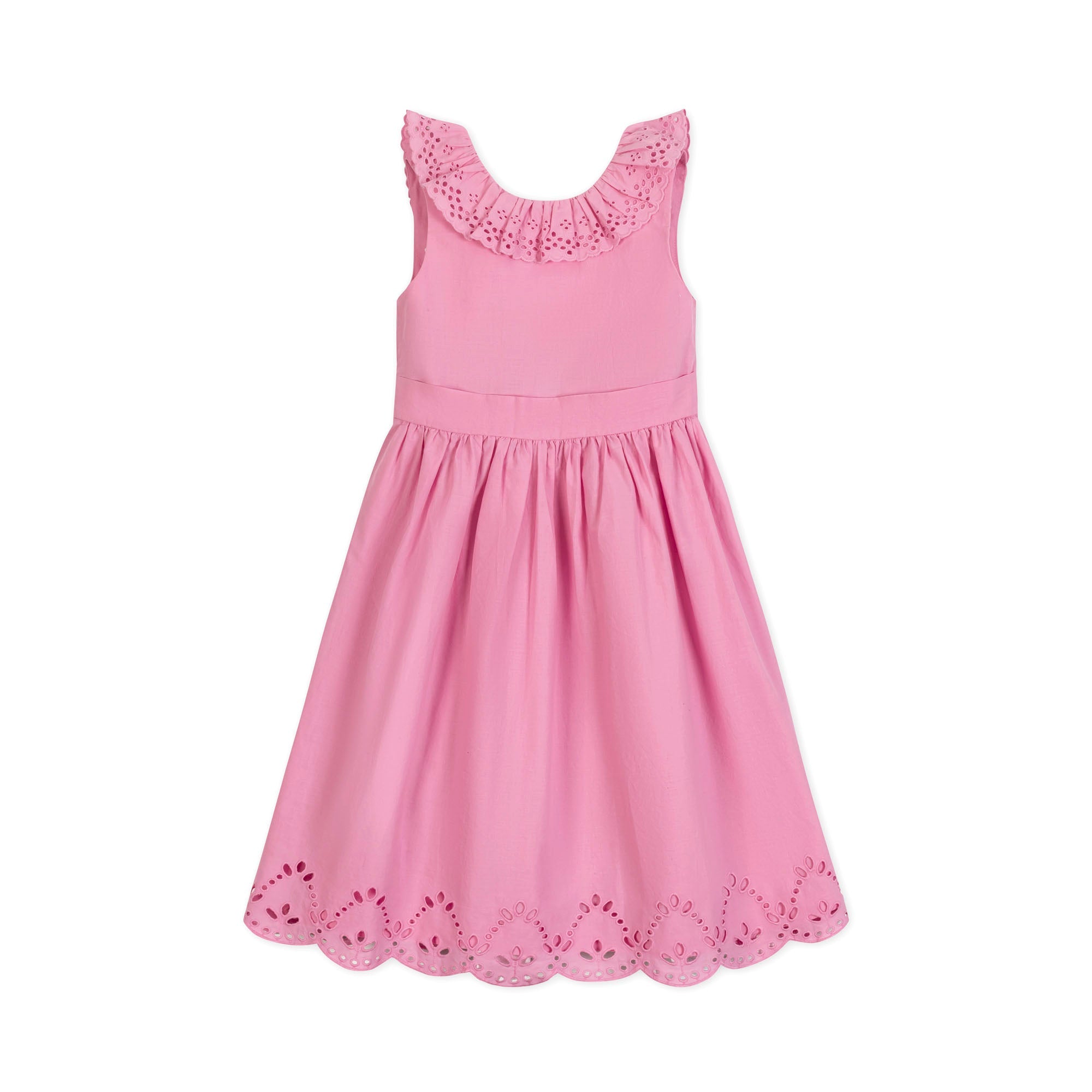 Organic Ruffle Collar Party Dress
