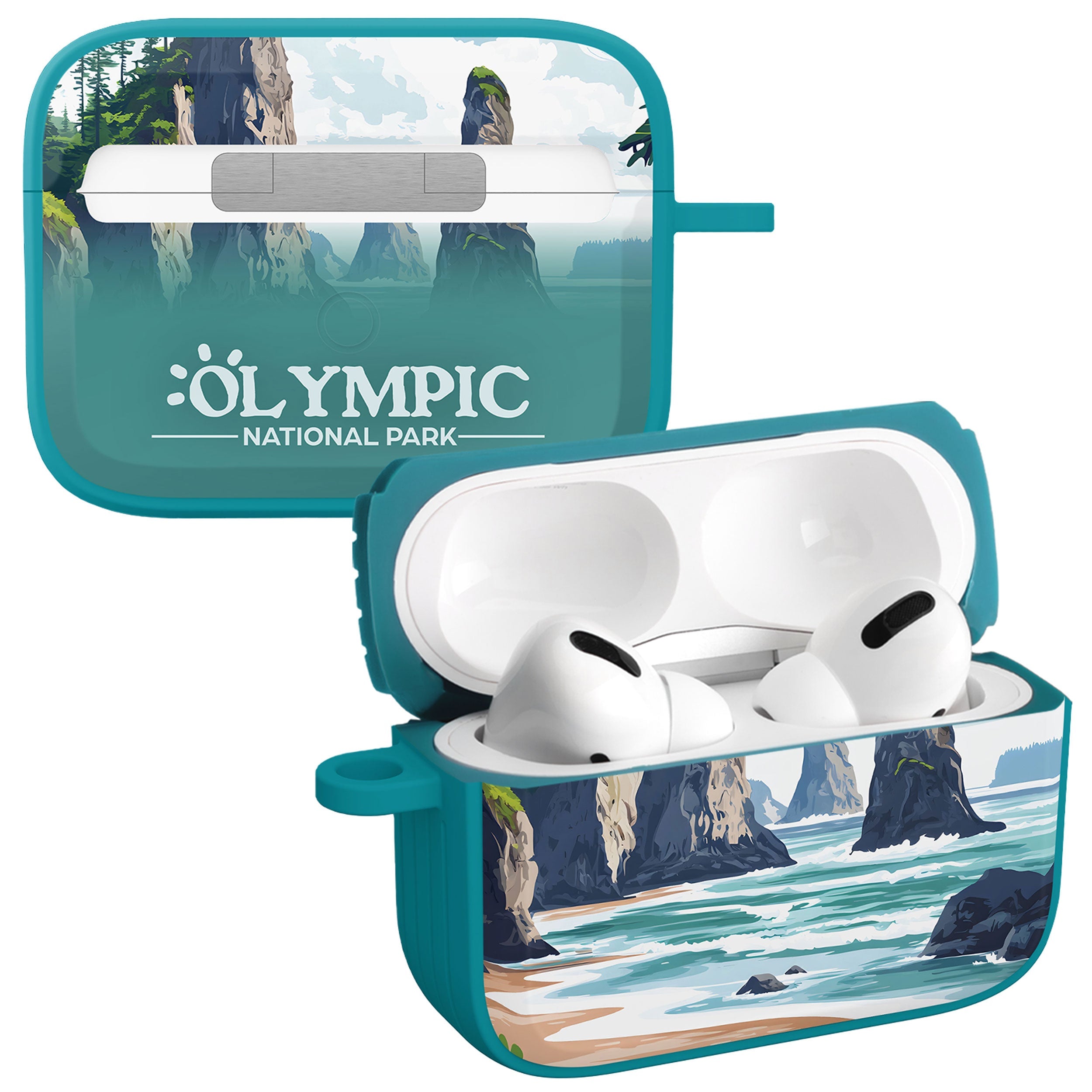 National Parks Olympic HDX Apple Airpods Pro 1 &amp;amp; 2 Case Cover