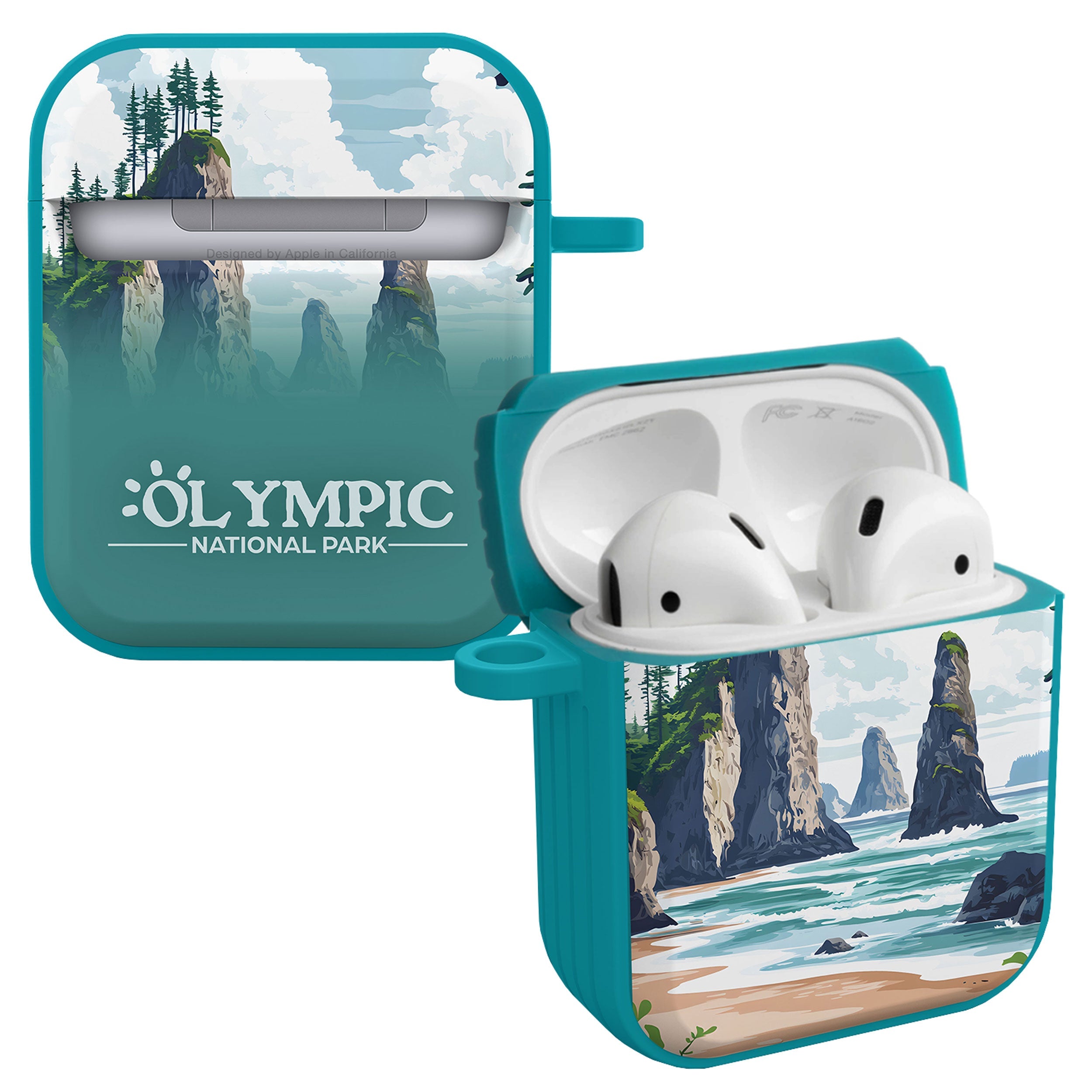 National Parks Olympic HDX Apple Airpods Gen 1 &amp;amp; 2 Case Cover