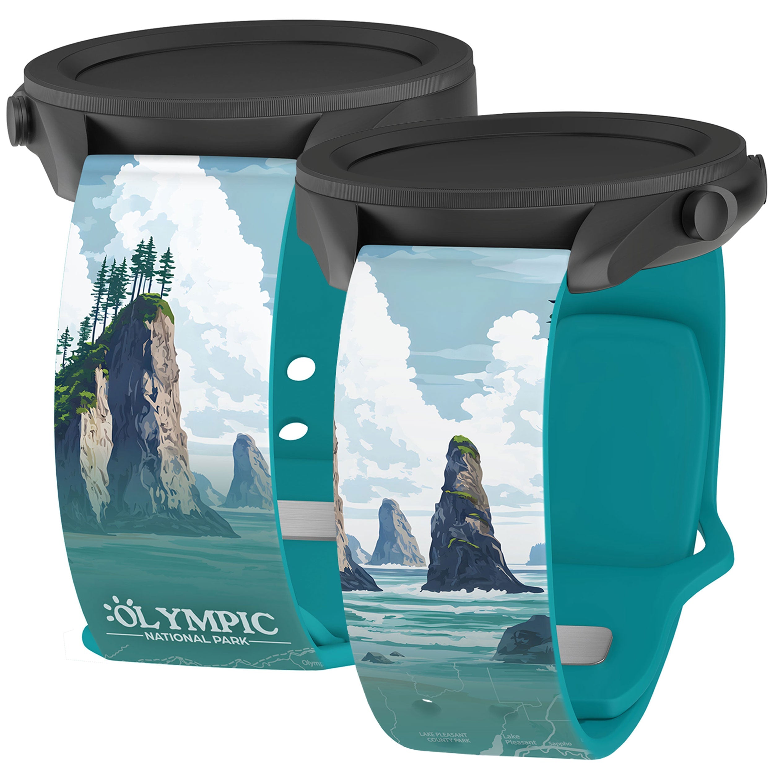 National Parks Olympic HD  Watchband for Samsung, Garmin, Fossil, and More